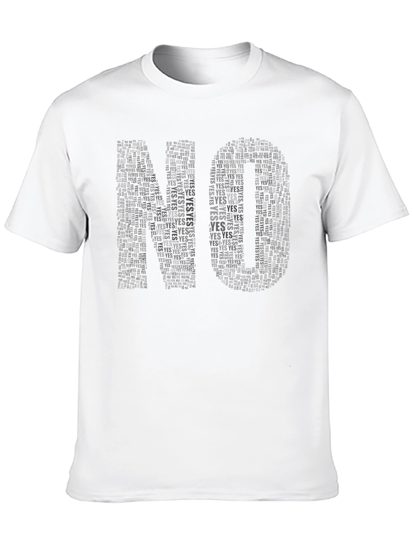 NO YES Word Art T-Shirt