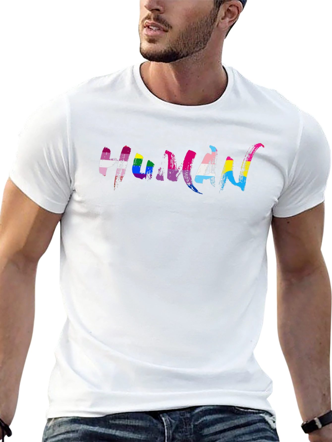 LGBTQ+ Human Pride Graphic Tee
