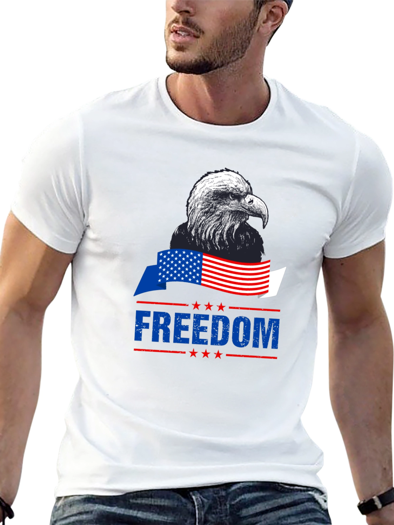 Patriotic Eagle Freedom T-Shirt - American Pride