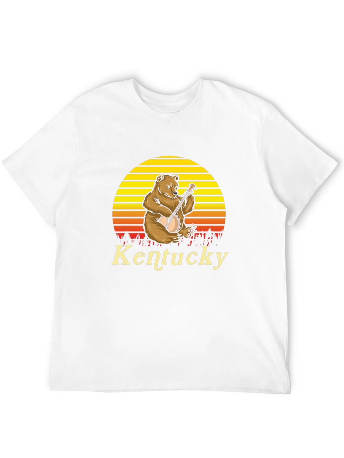 Kentucky Bear Banjo Graphic T-Shirt