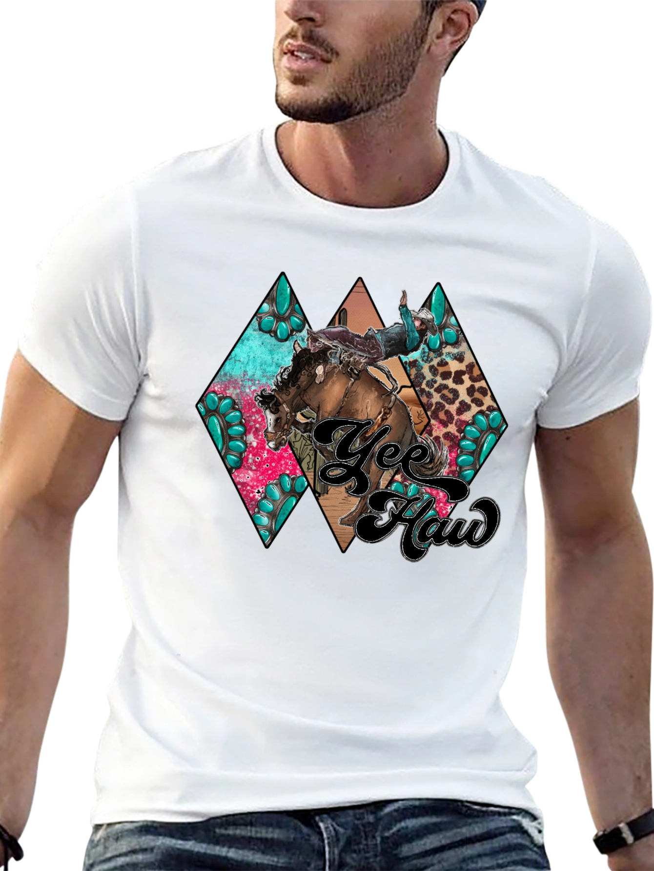 Yee Haw Rodeo Graphic Tee - Western Style