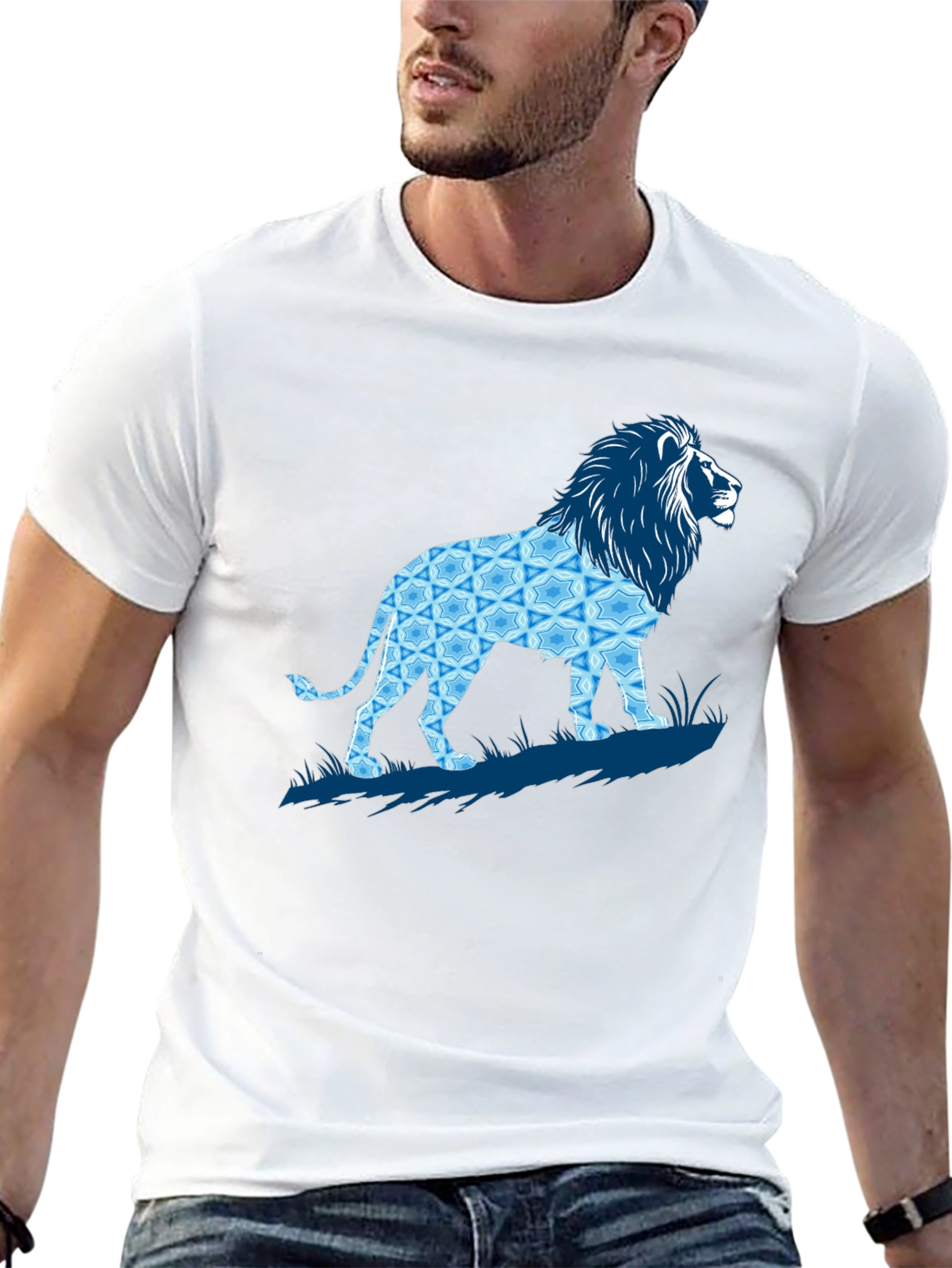 Lion Graphic Tee - Cool Artistic Design