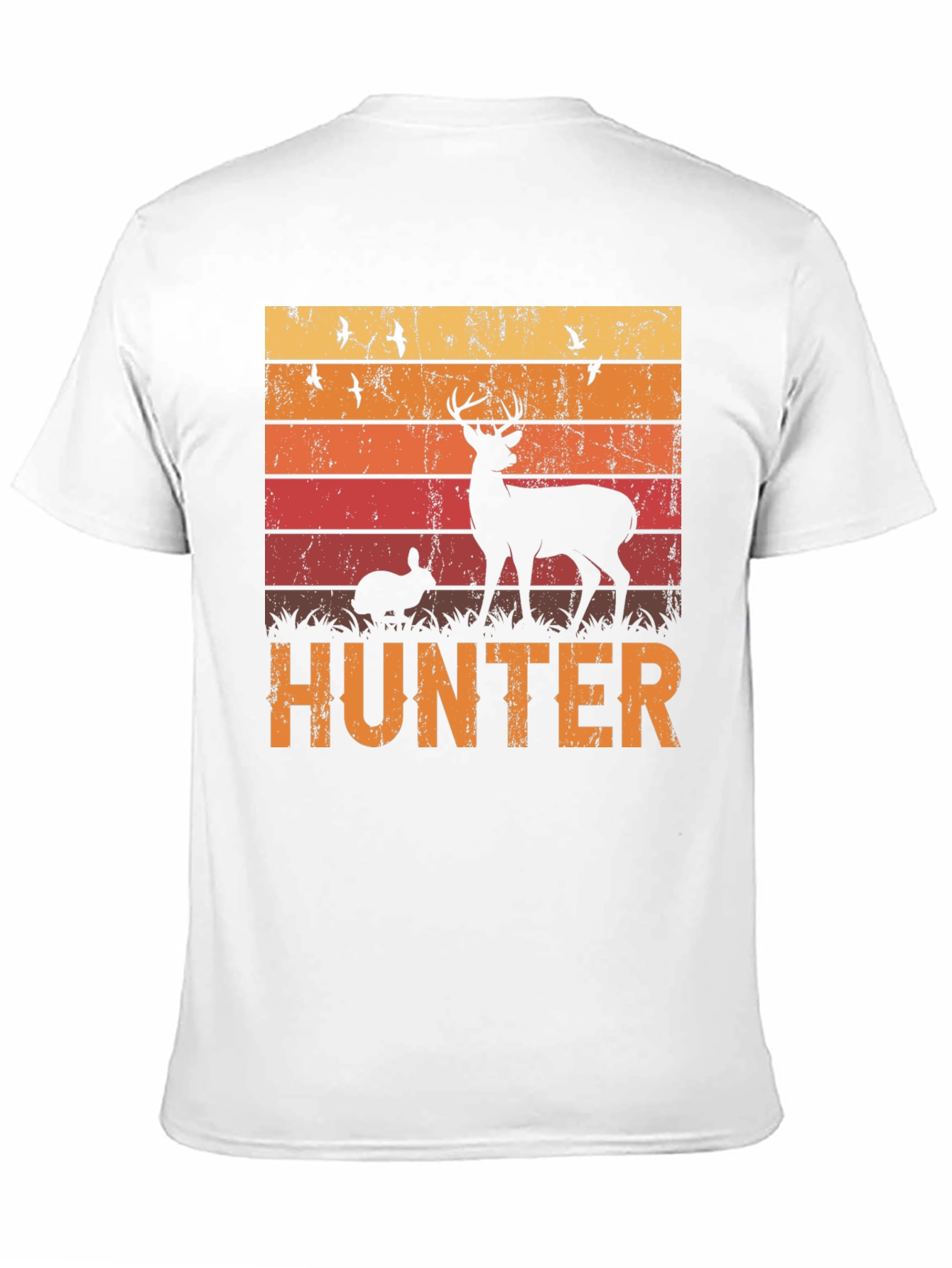 Hunter T-Shirt - Deer and Rabbit Graphic Tee