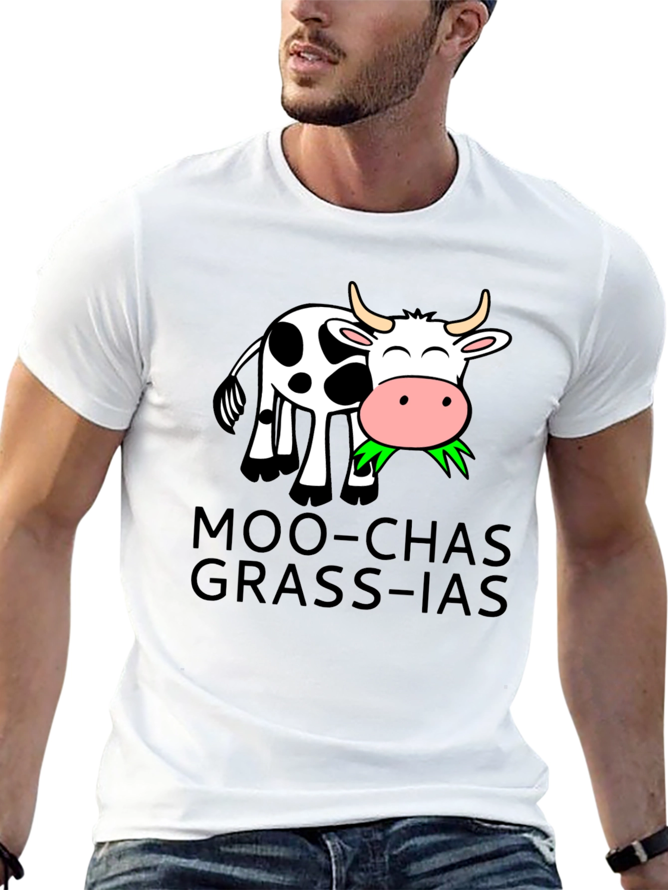 Moo-chas Grass-ias Cow T-Shirt