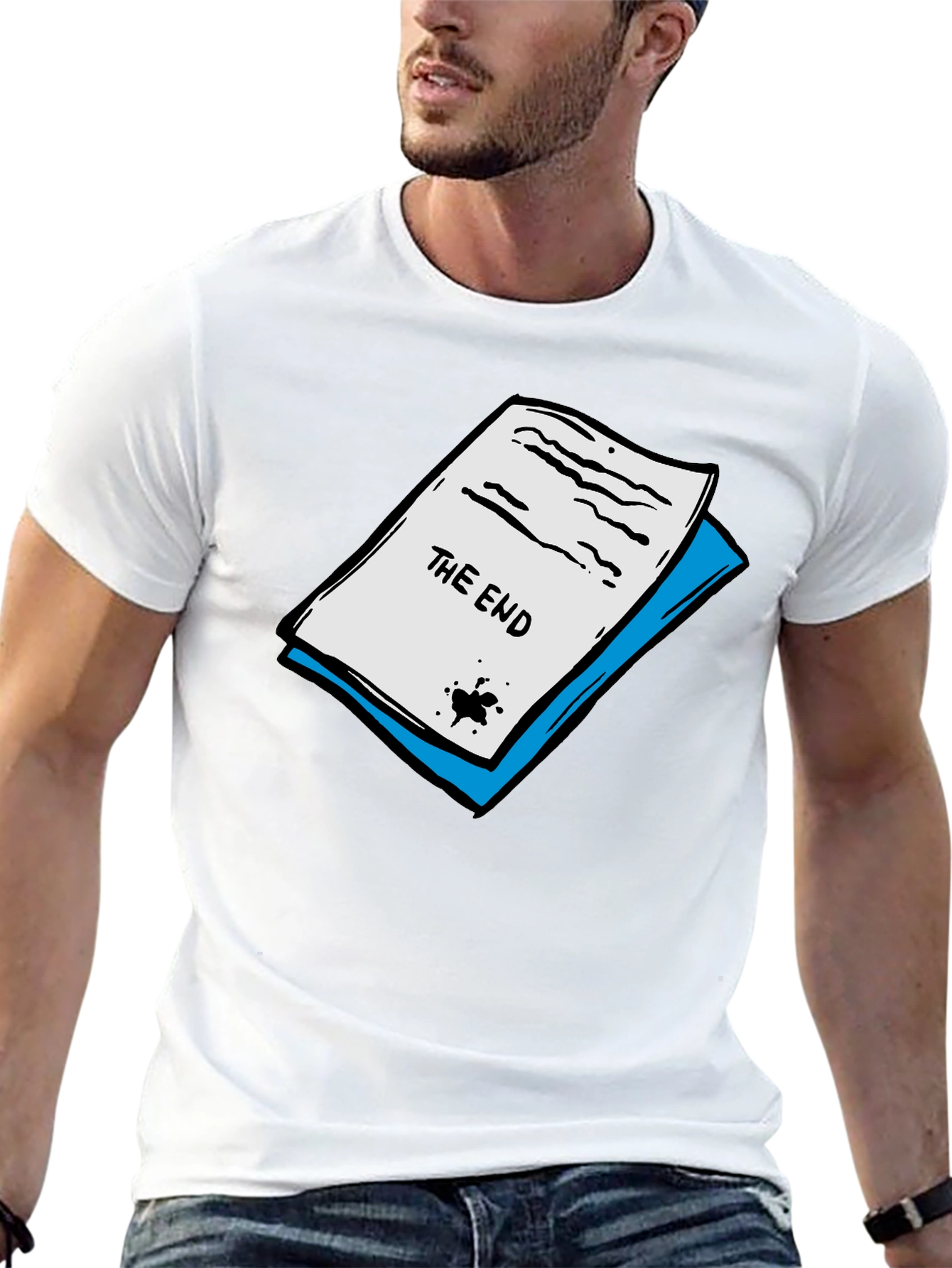 The End Graphic Tee - Stylish Cotton Blend T-Shirt