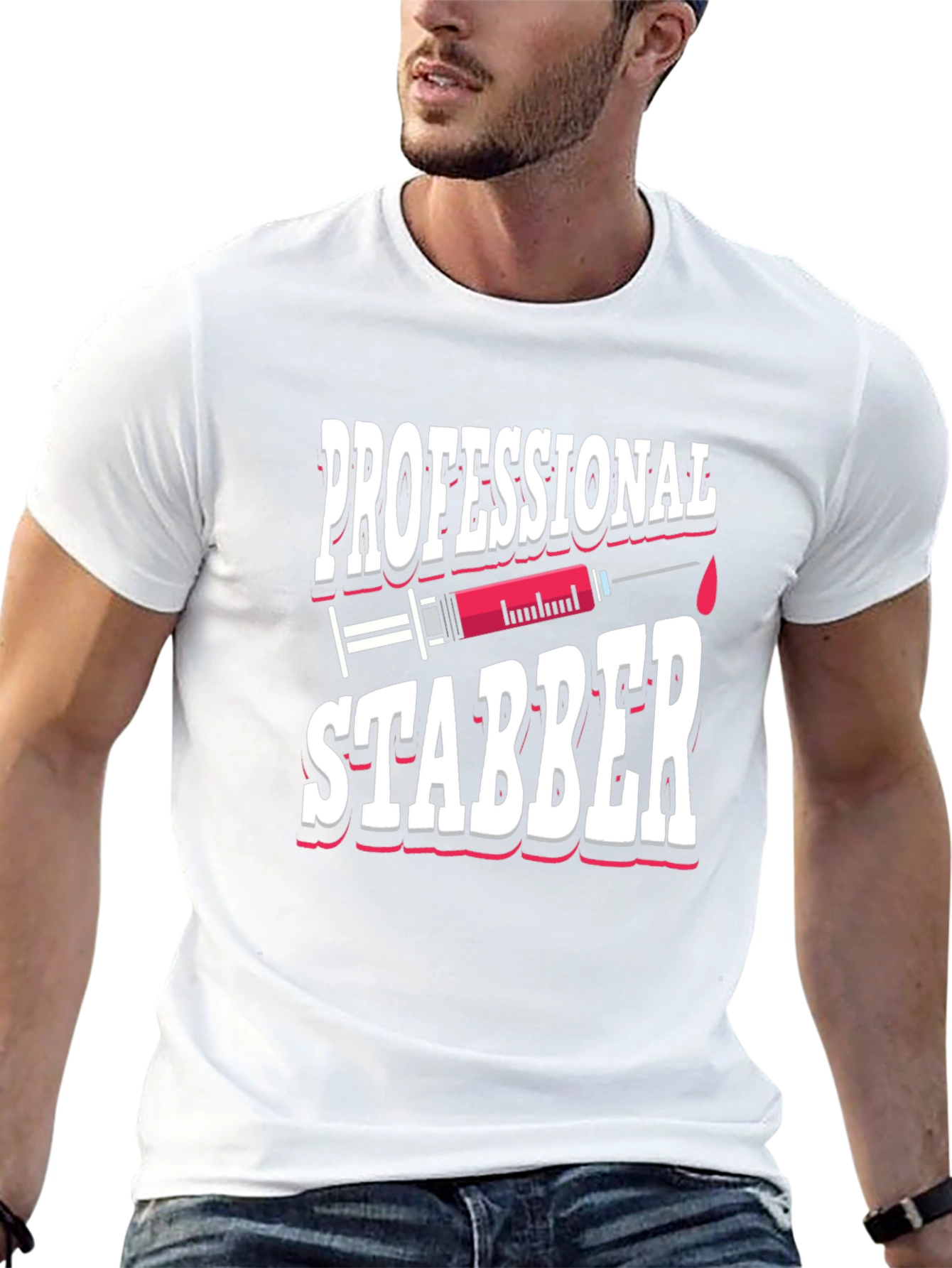 Professional Stabber T-Shirt Funny Nurse Graphic Tee
