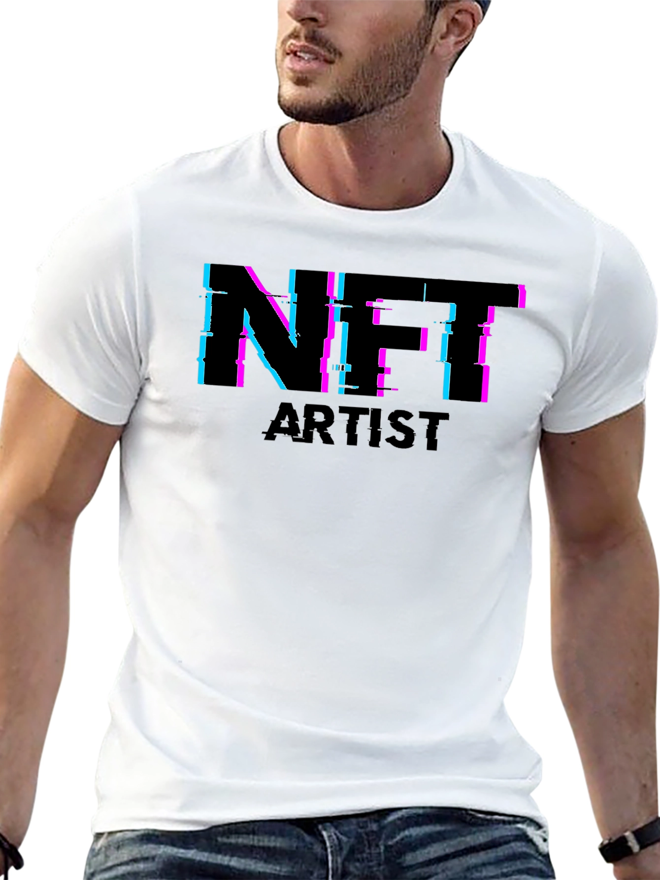 NFT Artist Black Tee - Crypto Art Fashion