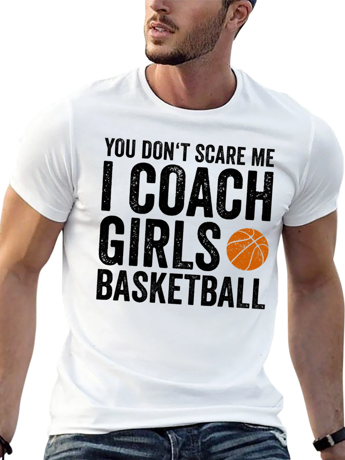 Funny Basketball Coach T-Shirt - I Coach Girls Basketball