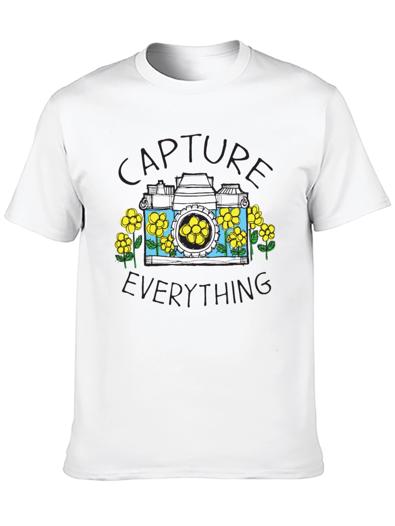 Capture Everything Black Graphic Tee