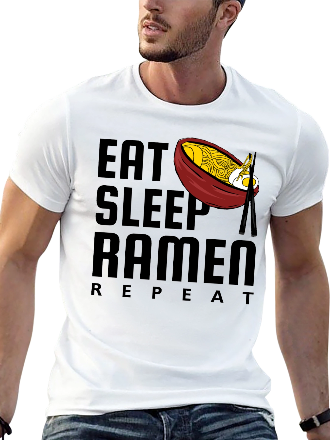 Eat Sleep Ramen Repeat Graphic Tee