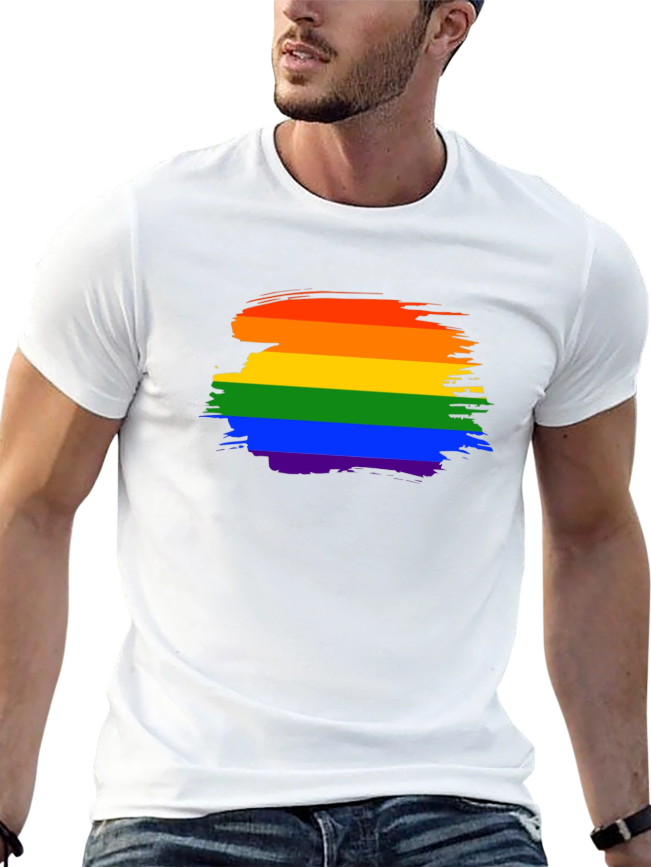 Rainbow Pride Brushstroke T-Shirt