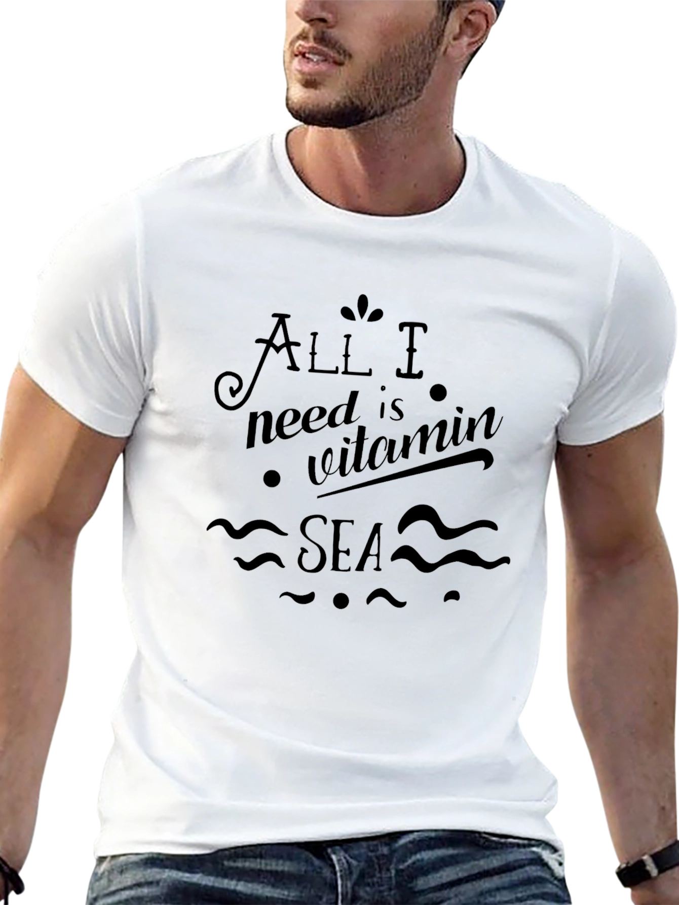 Vitamin Sea Black T-Shirt