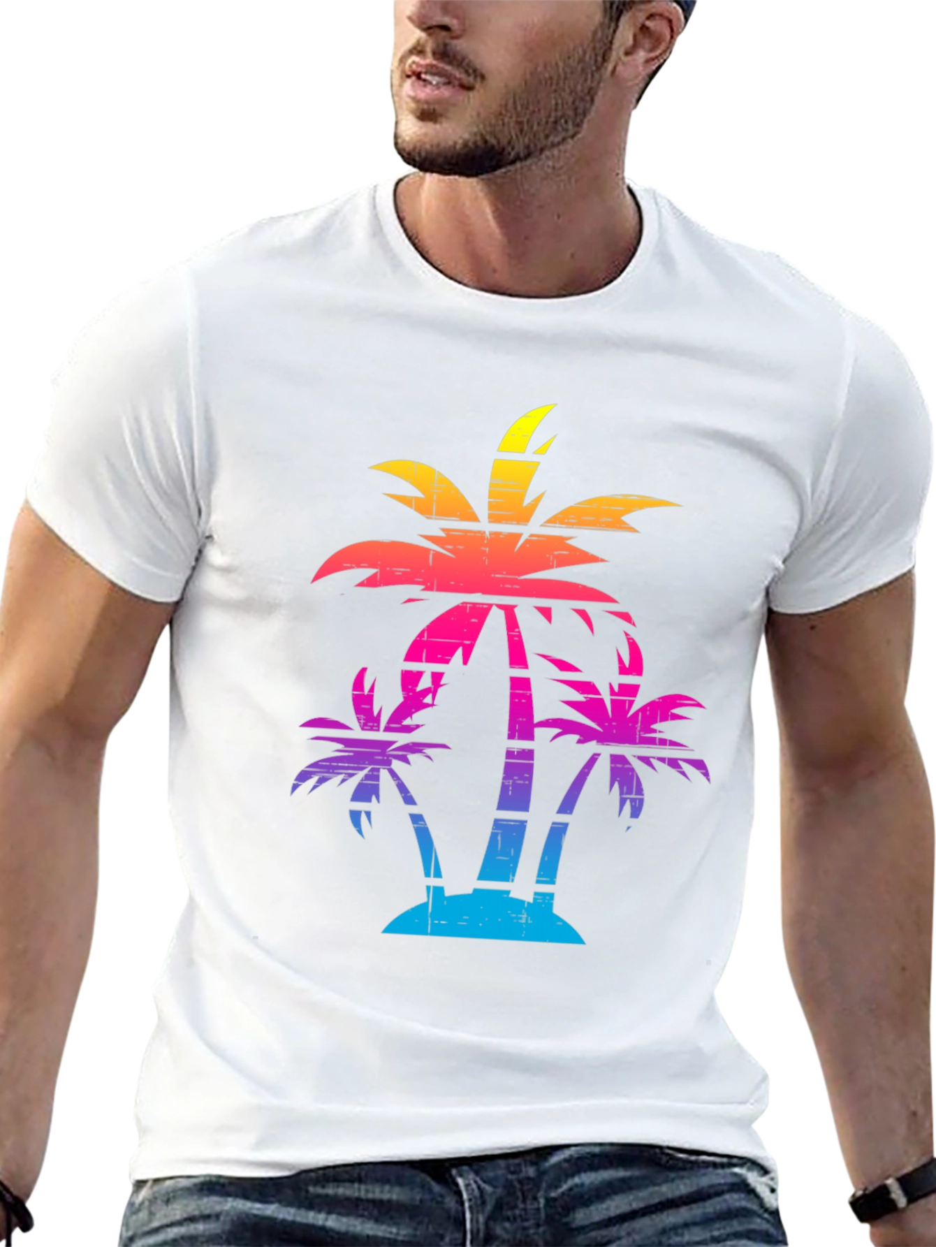 Retro Palm Tree Graphic Tee