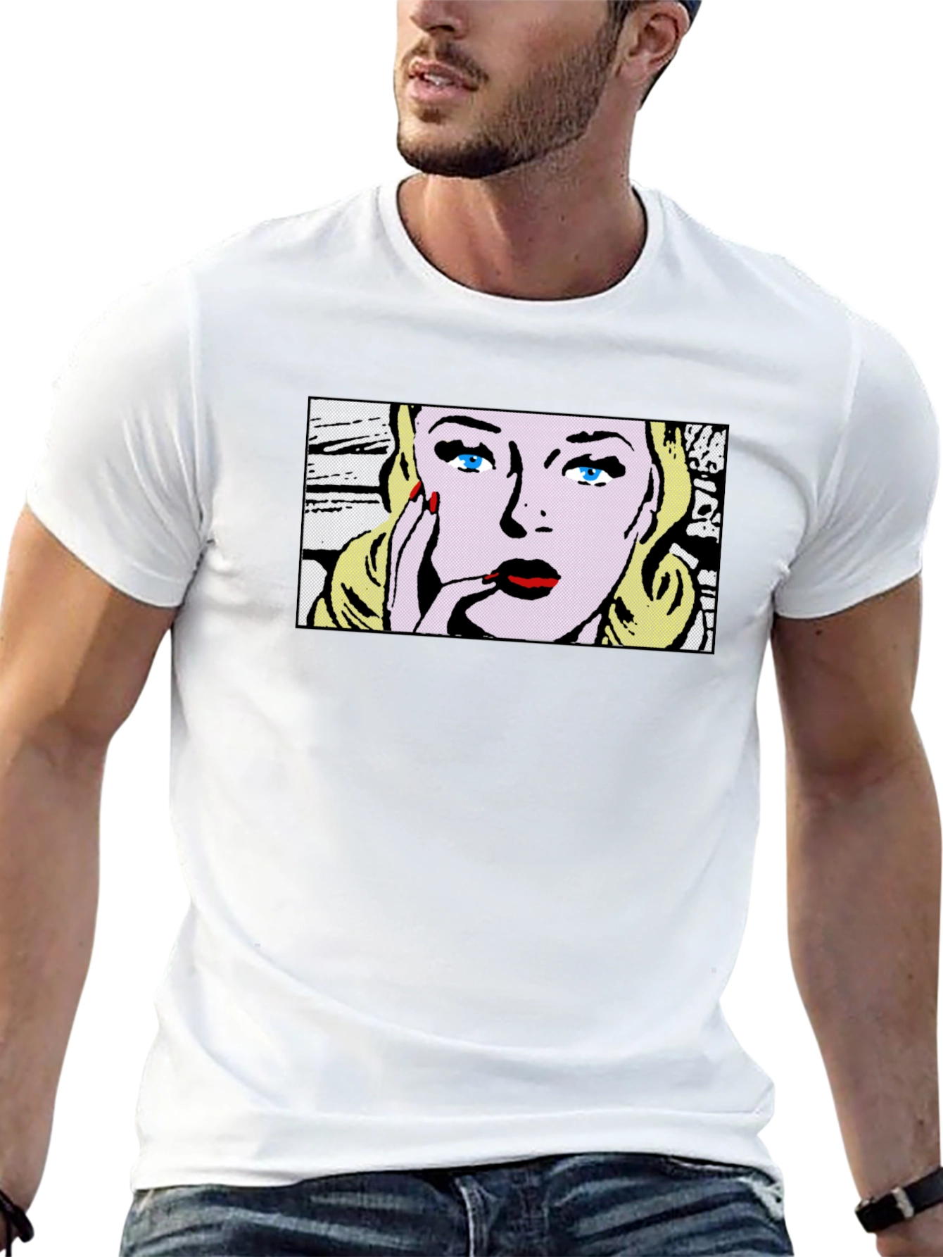 Pop Art Girl T-Shirt - Stylish Graphic Tee
