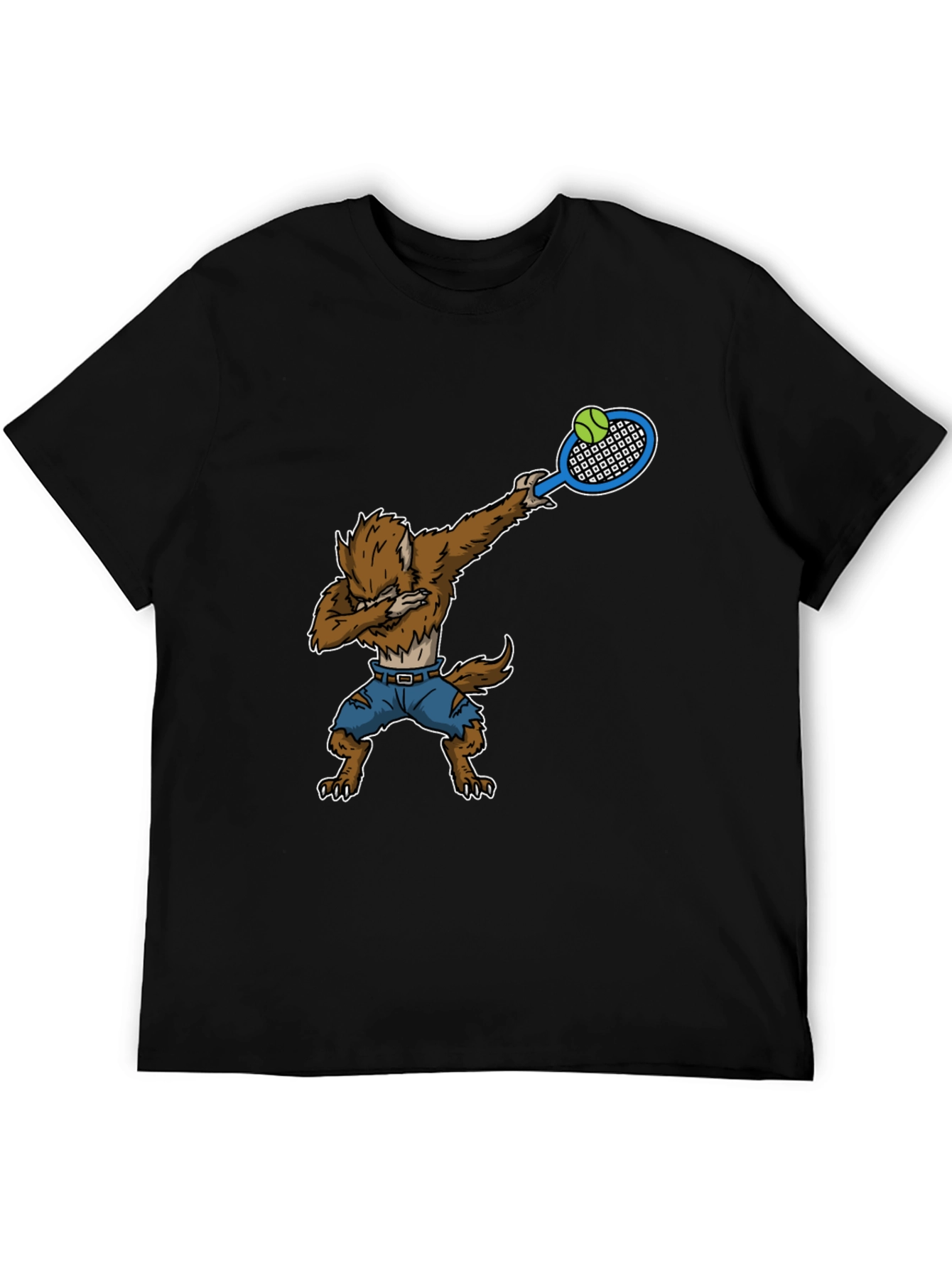 Werewolf Dabbing Tennis T-Shirt