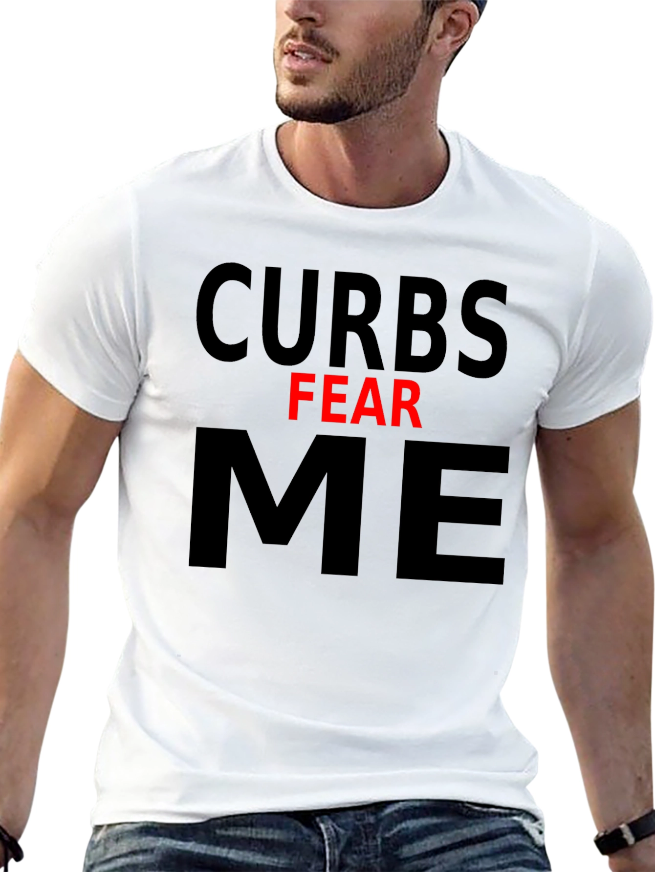 Curbs Fear Me Graphic Tee - Black Cotton T-Shirt