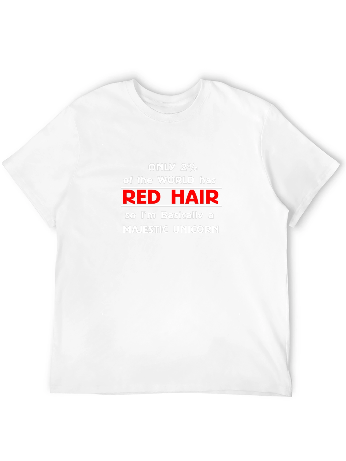 Red Hair Unicorn Graphic T-Shirt