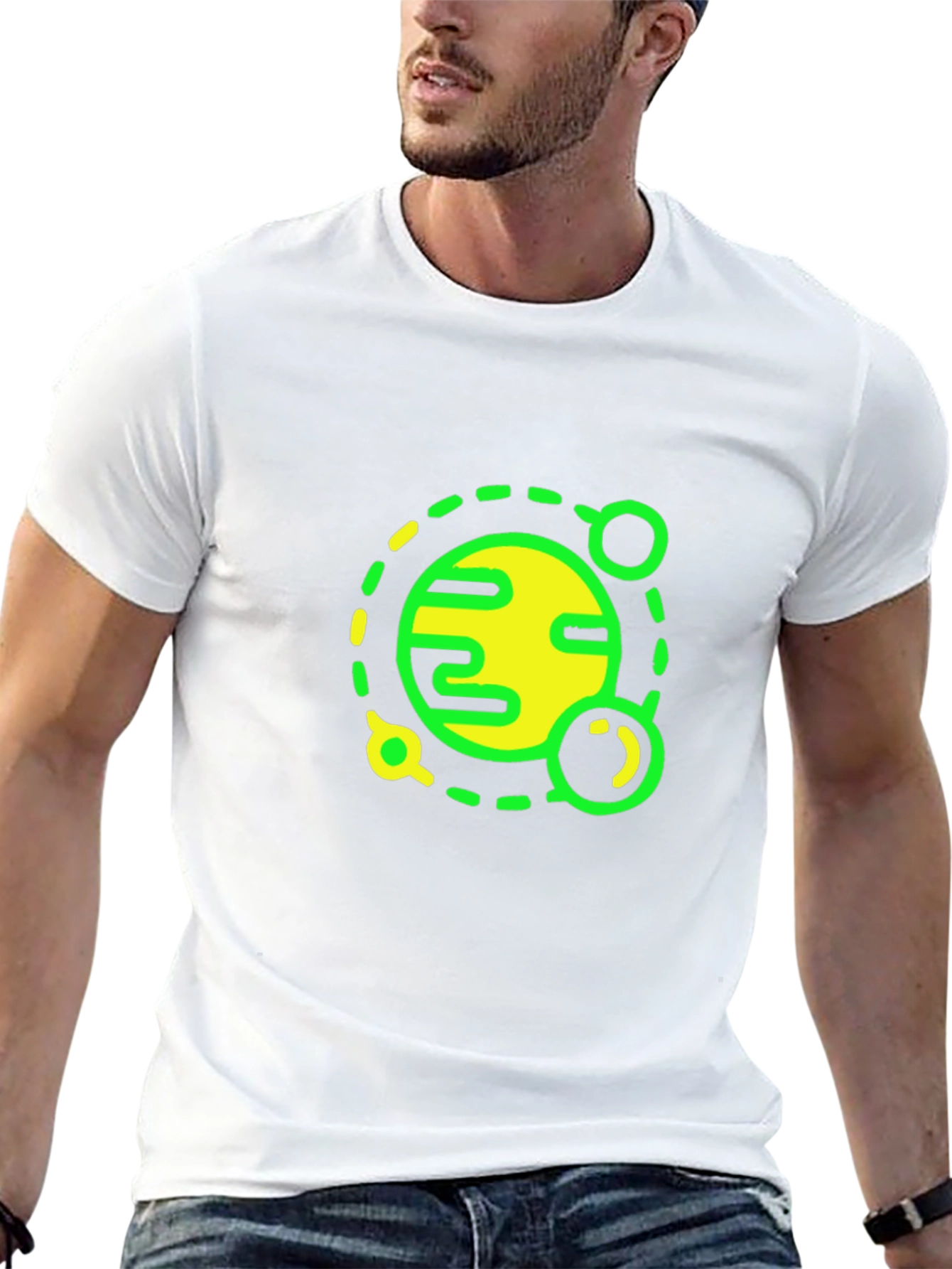 Planet Graphic Black T-Shirt
