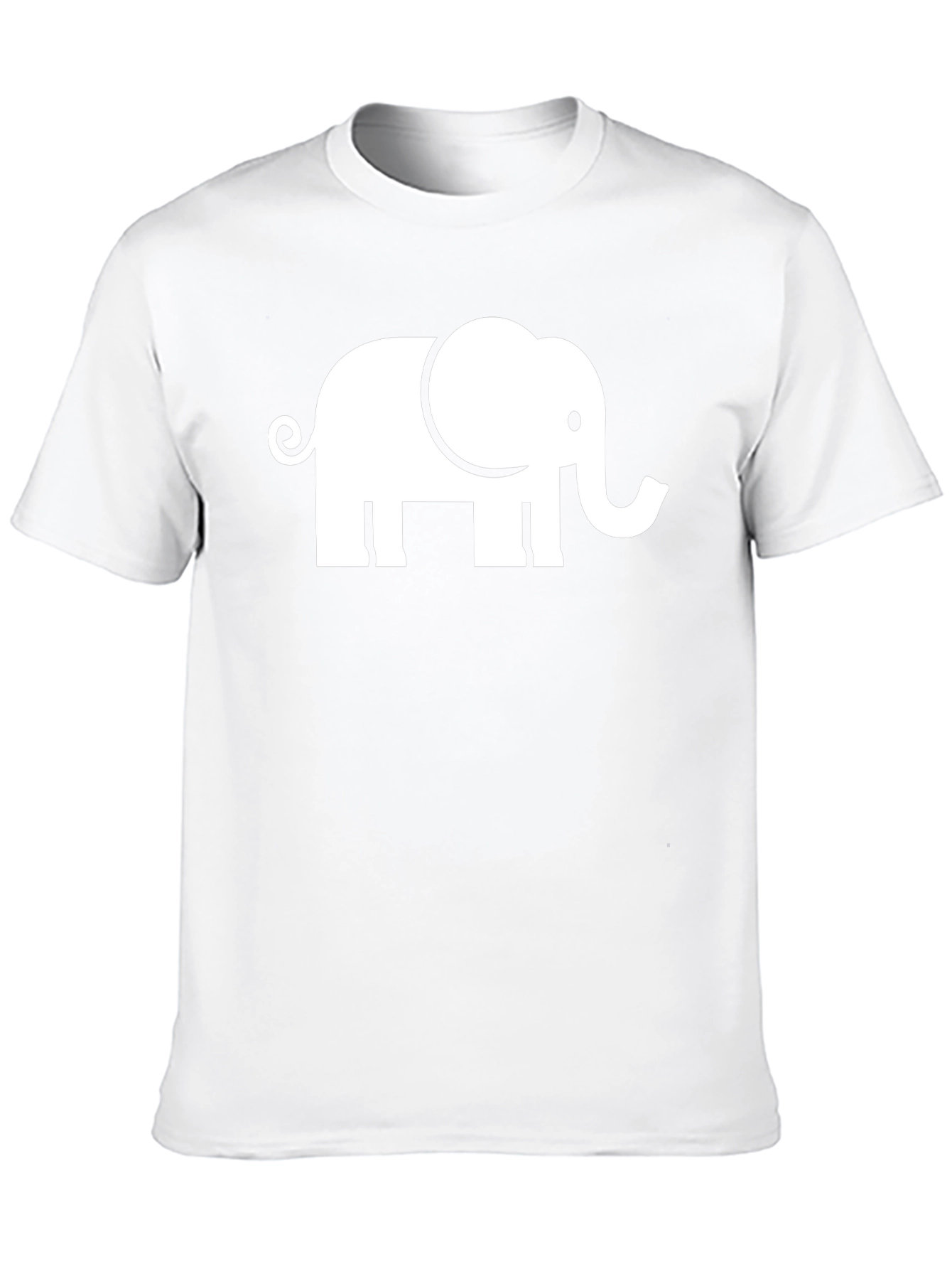 Elephant Graphic Tee - Black Cotton T-Shirt