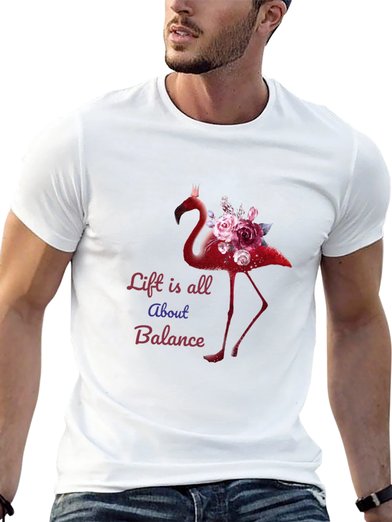 Life is All About Balance Flamingo T-Shirt