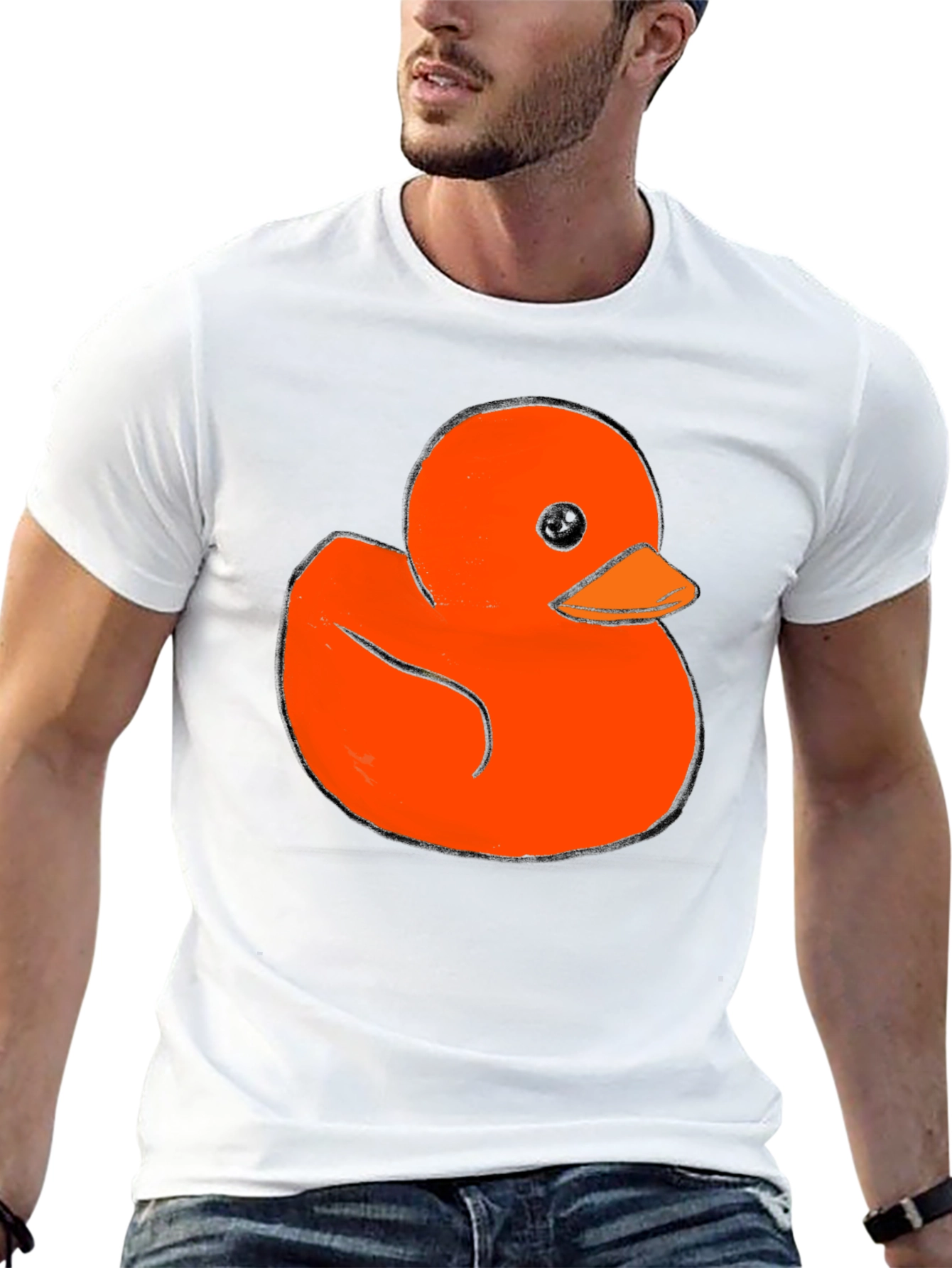 Rubber Duck Graphic Tee - Soft Black Cotton T-Shirt