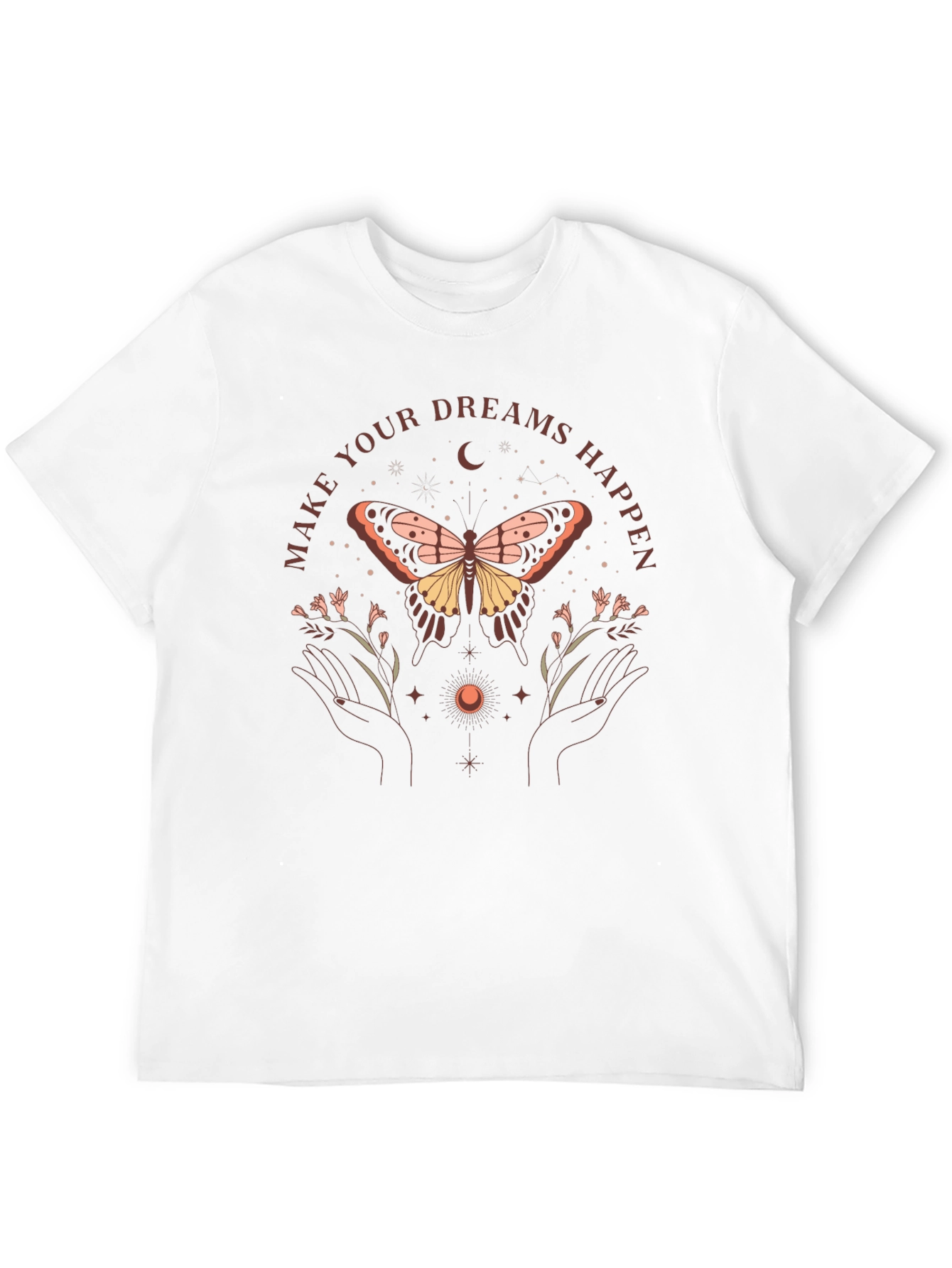 Dreamy Butterfly Graphic Tee - Black