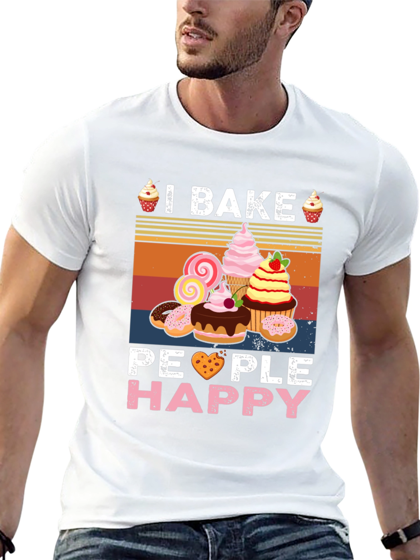 I Bake People Happy Graphic Tee