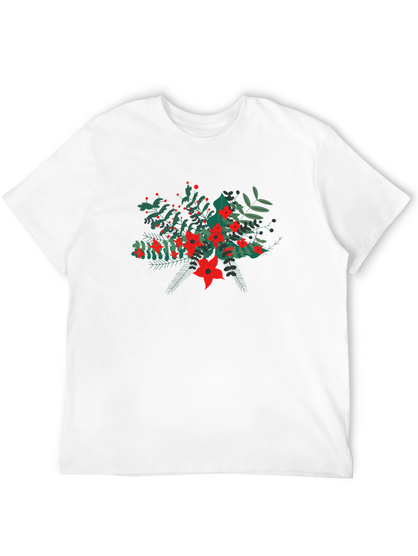 Floral Bouquet Black T-Shirt