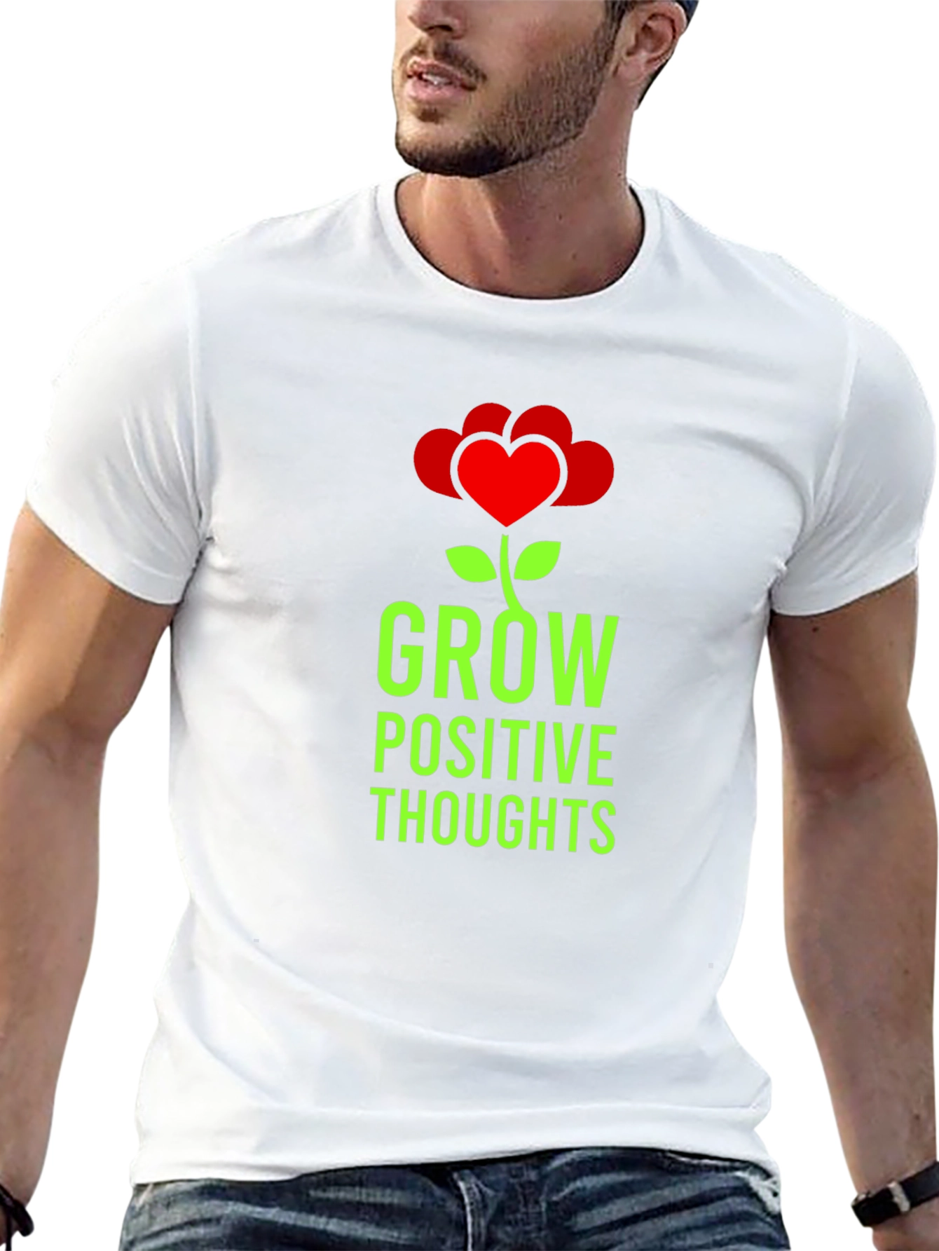 Grow Positive Thoughts Graphic Tee