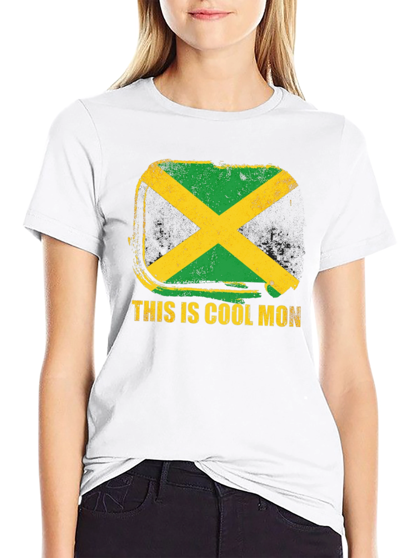 Jamaica Flag Cool Mon Graphic T-Shirt