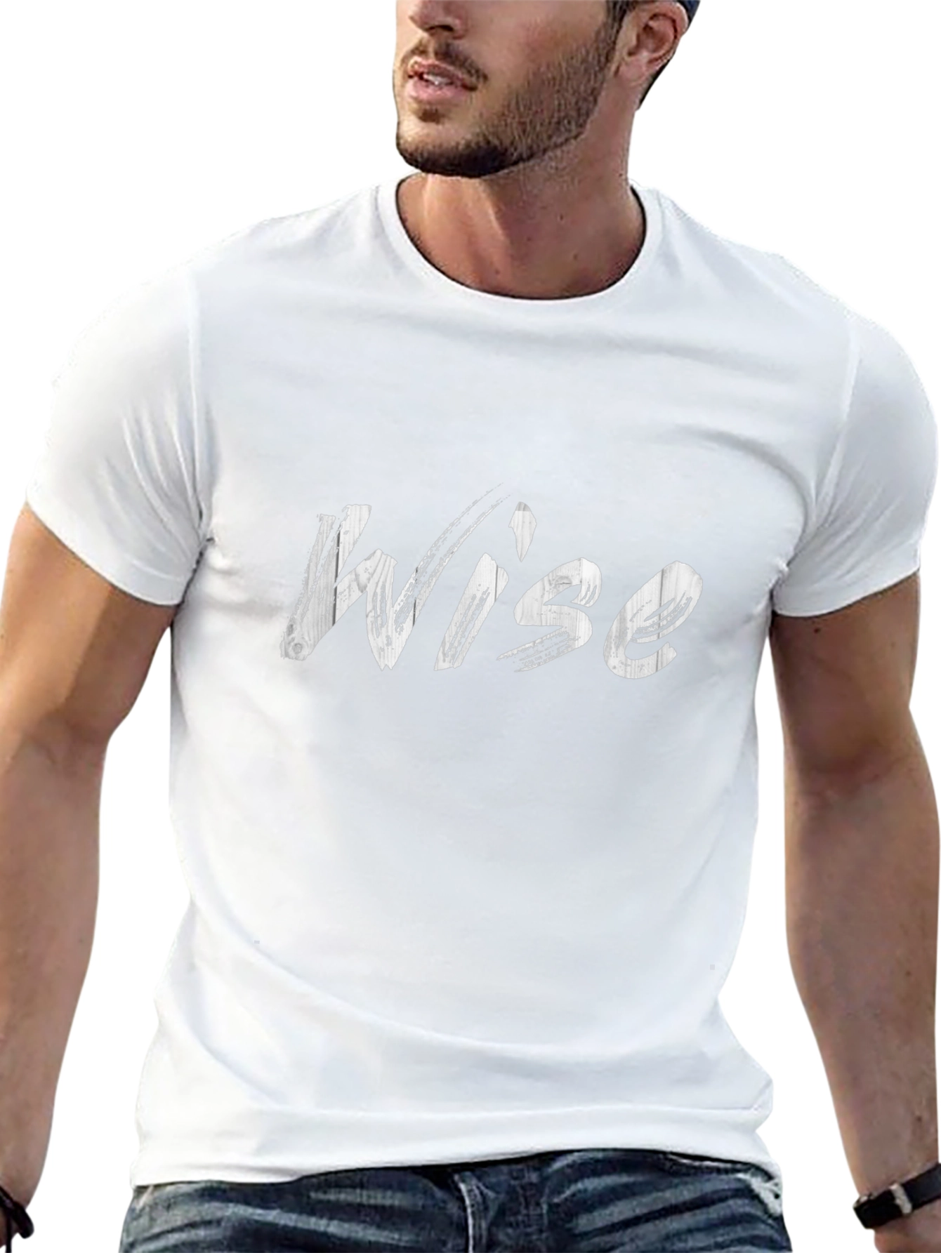Wise Graphic Tee - Stylish Mens Black T-Shirt