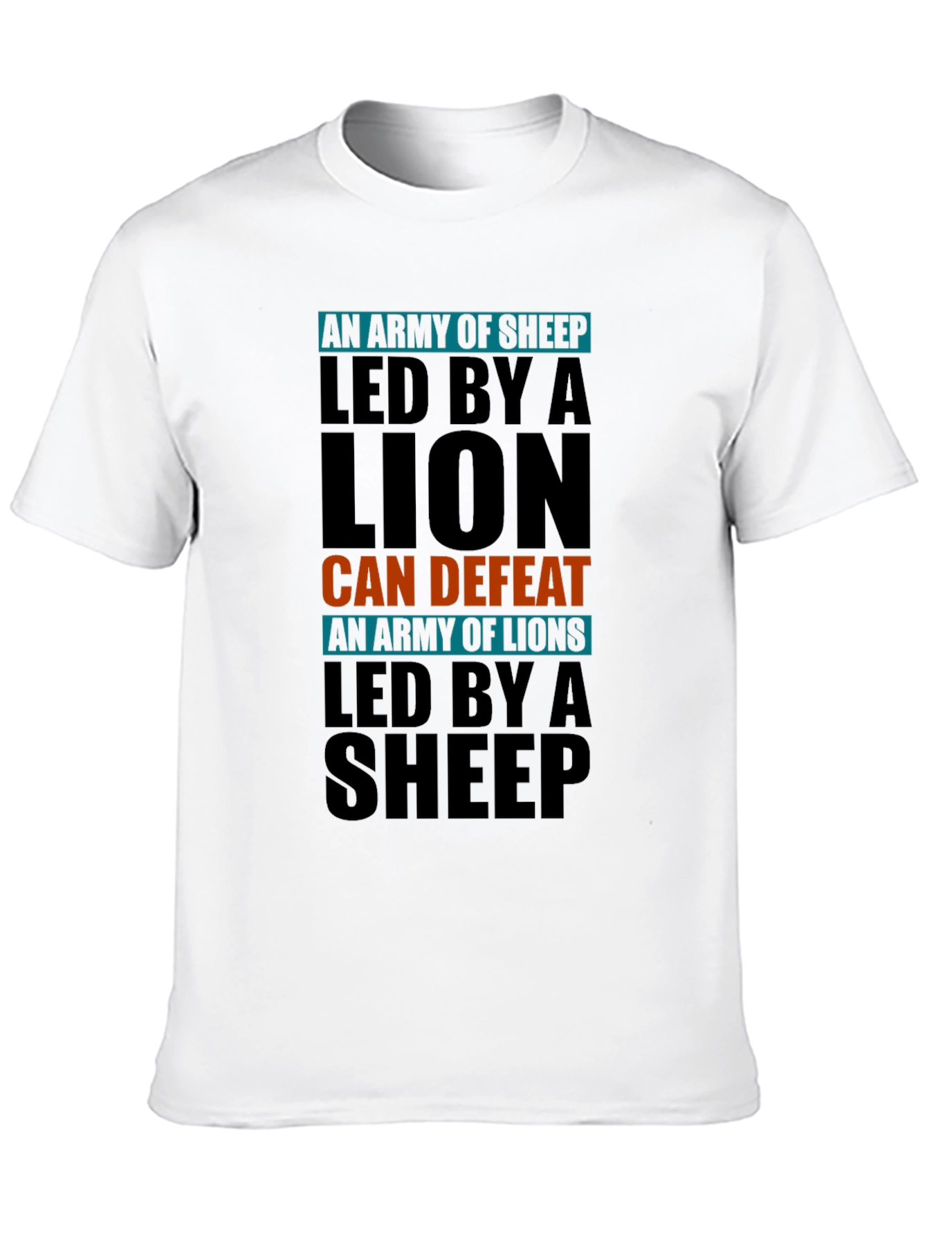 Lion vs Sheep T-Shirt - Leadership & Strength