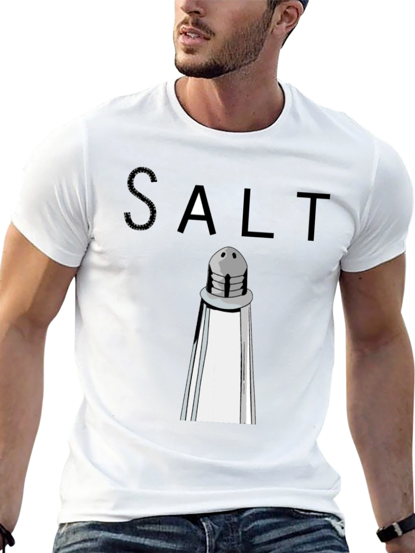Salt Shaker Graphic Tee - Black Cotton T-Shirt