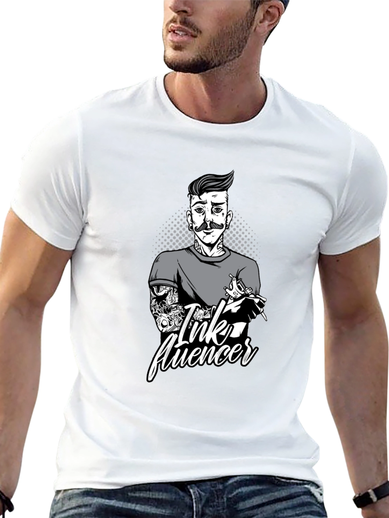 Ink Influencer Graphic Tee - Tattoo Artist T-Shirt