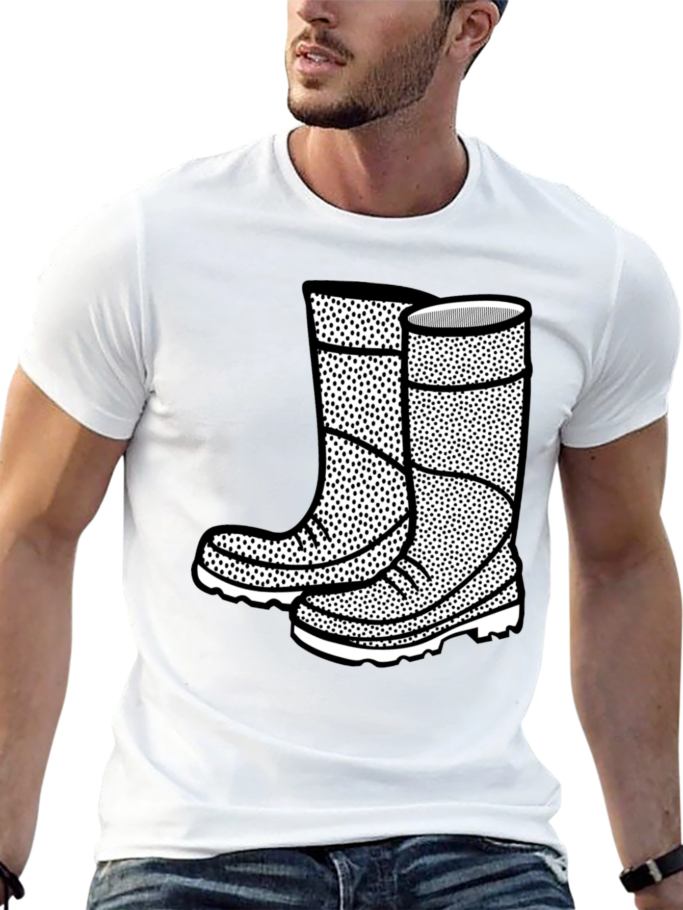 Graphic Tee: Rain Boots Design