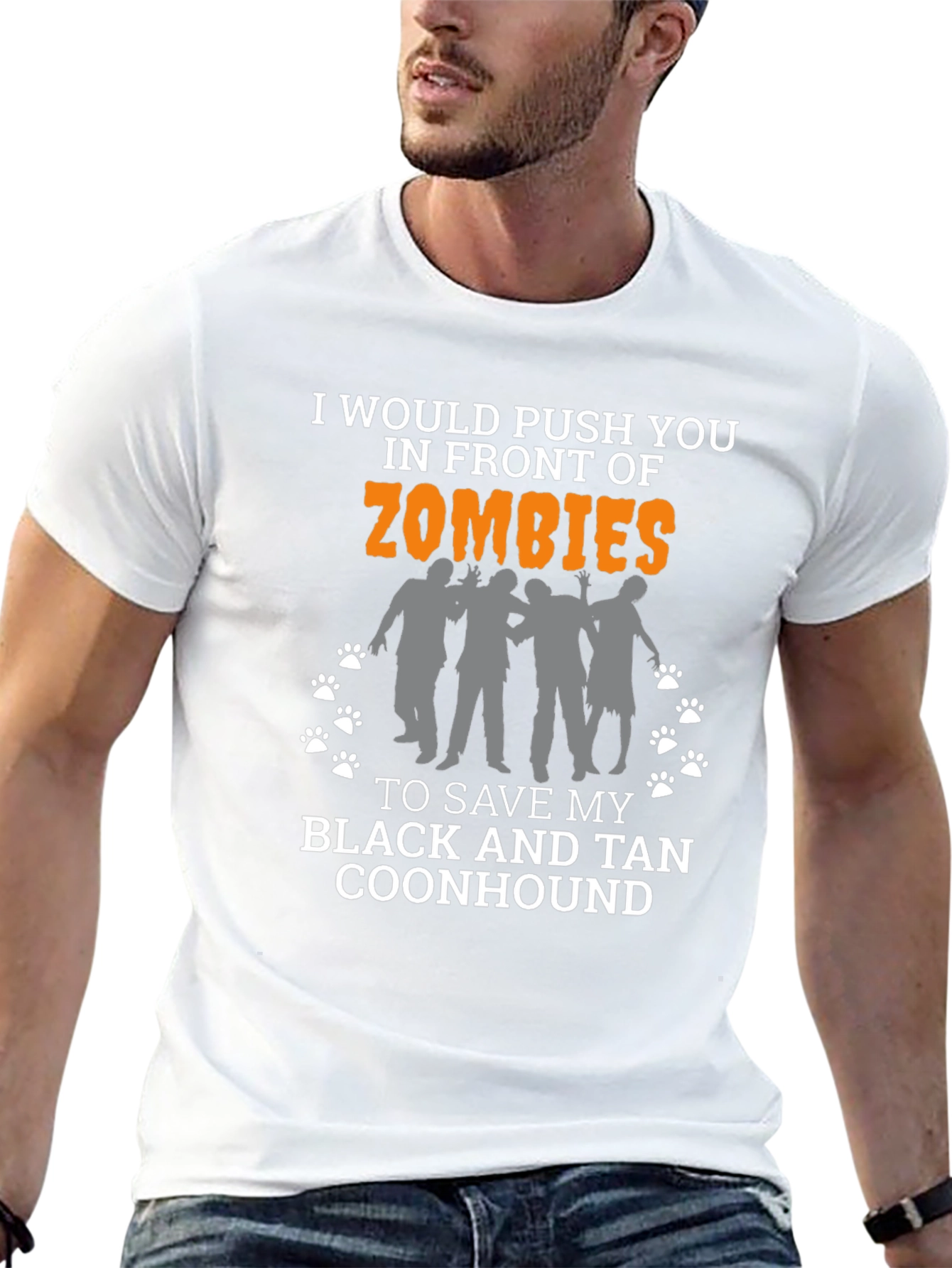 Zombie Coonhound T-Shirt - Funny Dog Lover Tee