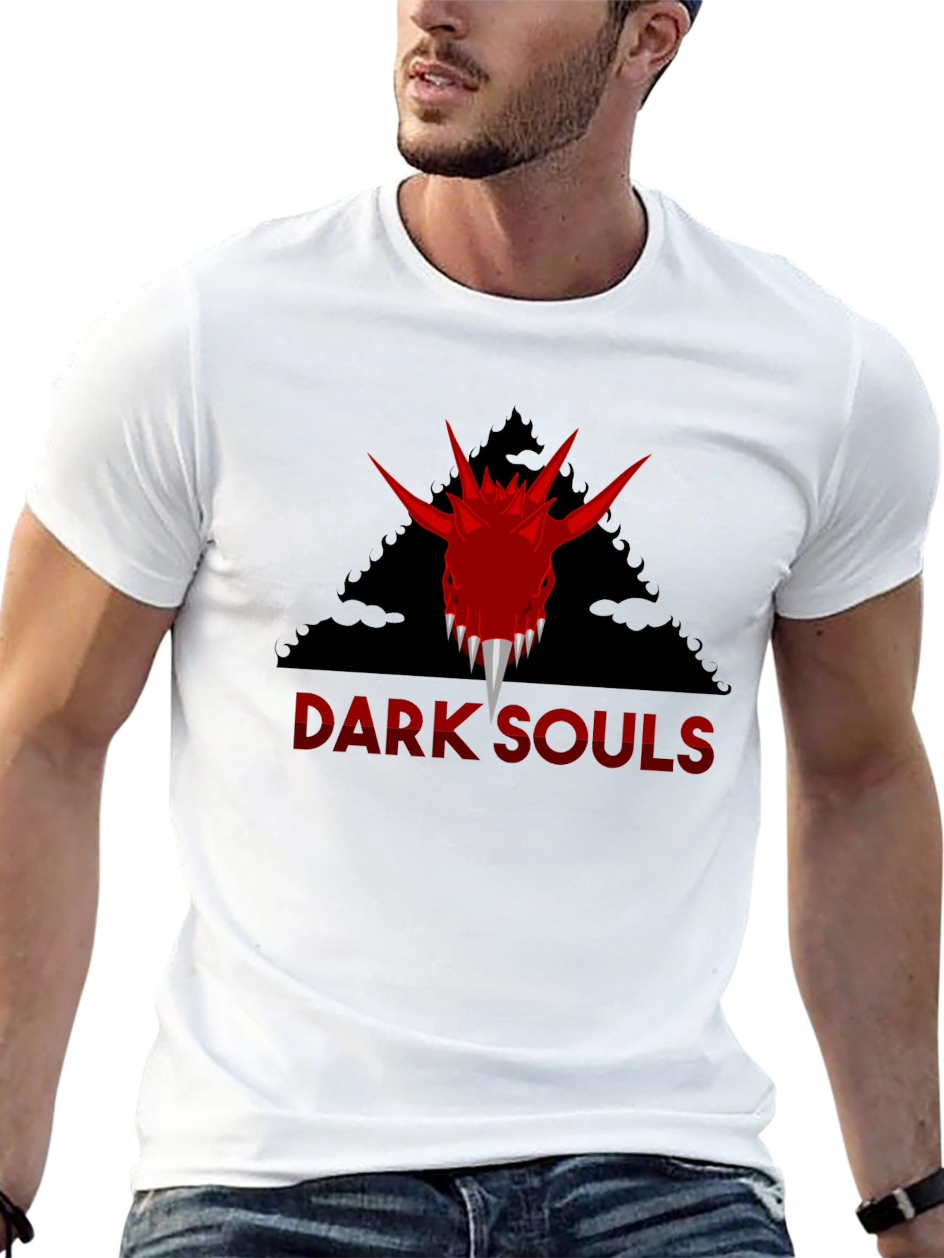Dark Souls Graphic Tee - Dragon and Logo