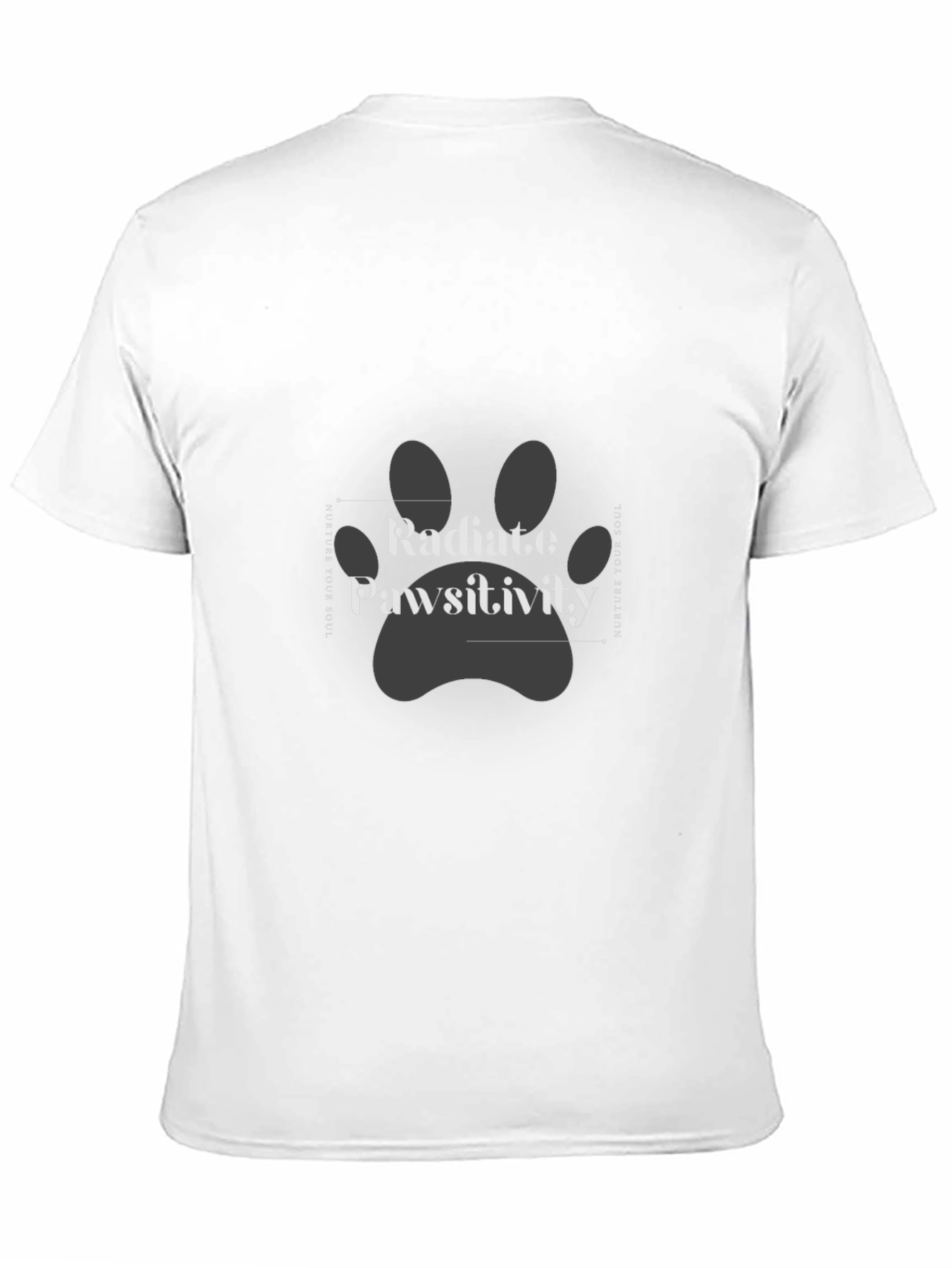 Radiate Pawsitivity Graphic Tee - Unisex Black T-Shirt