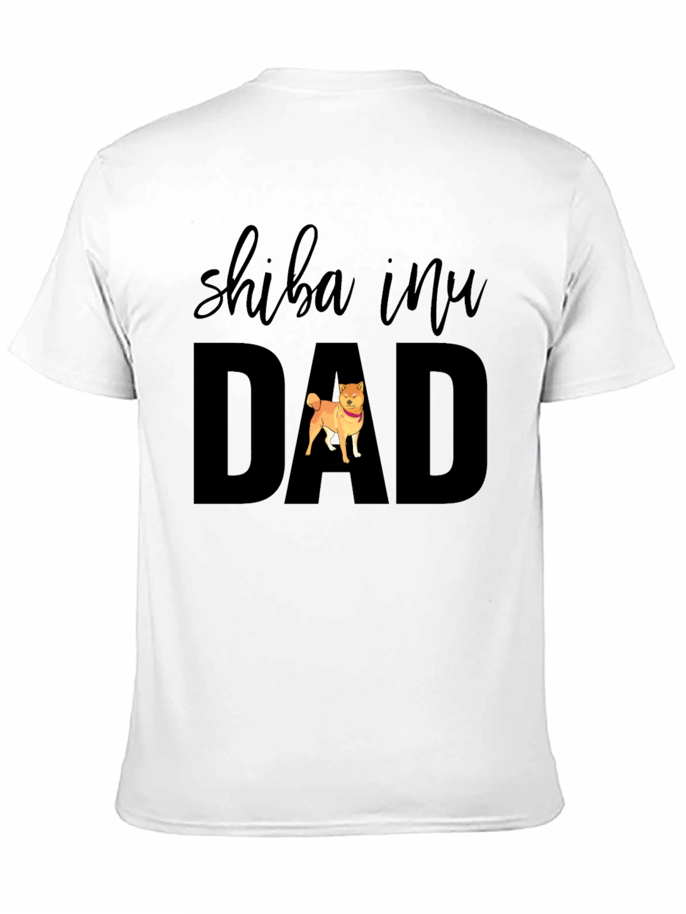 Shiba Inu Dad Black T-Shirt - Dog Lover Apparel