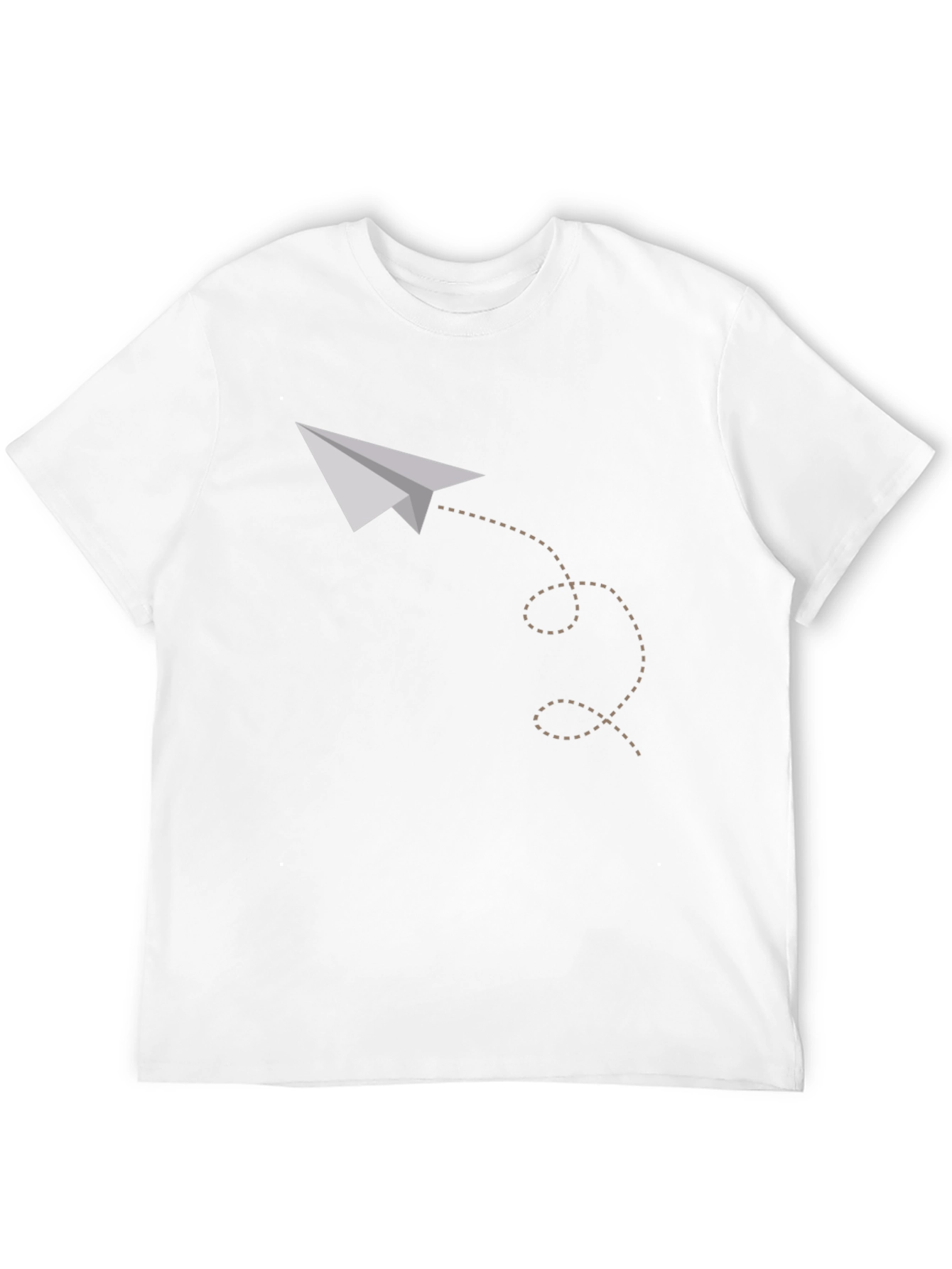 Paper Airplane Graphic Tee - Soft Cotton Casual Shirt