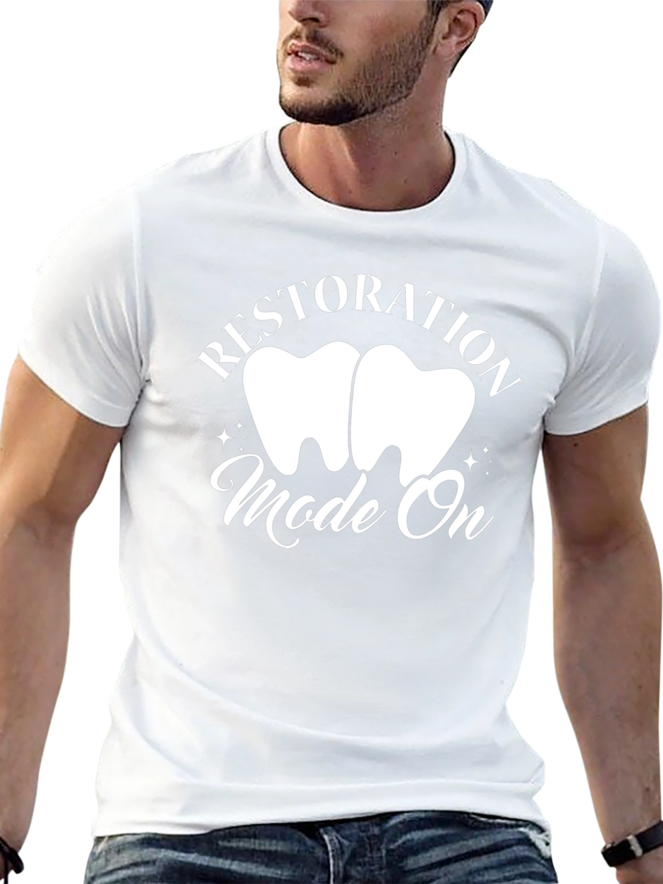 Restoration Mode On Black T-Shirt