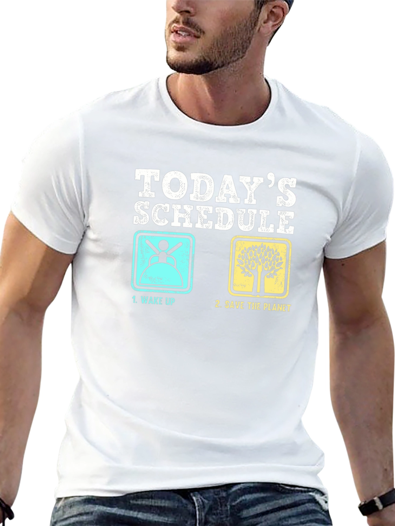 Funny Todays Schedule Graphic T-Shirt