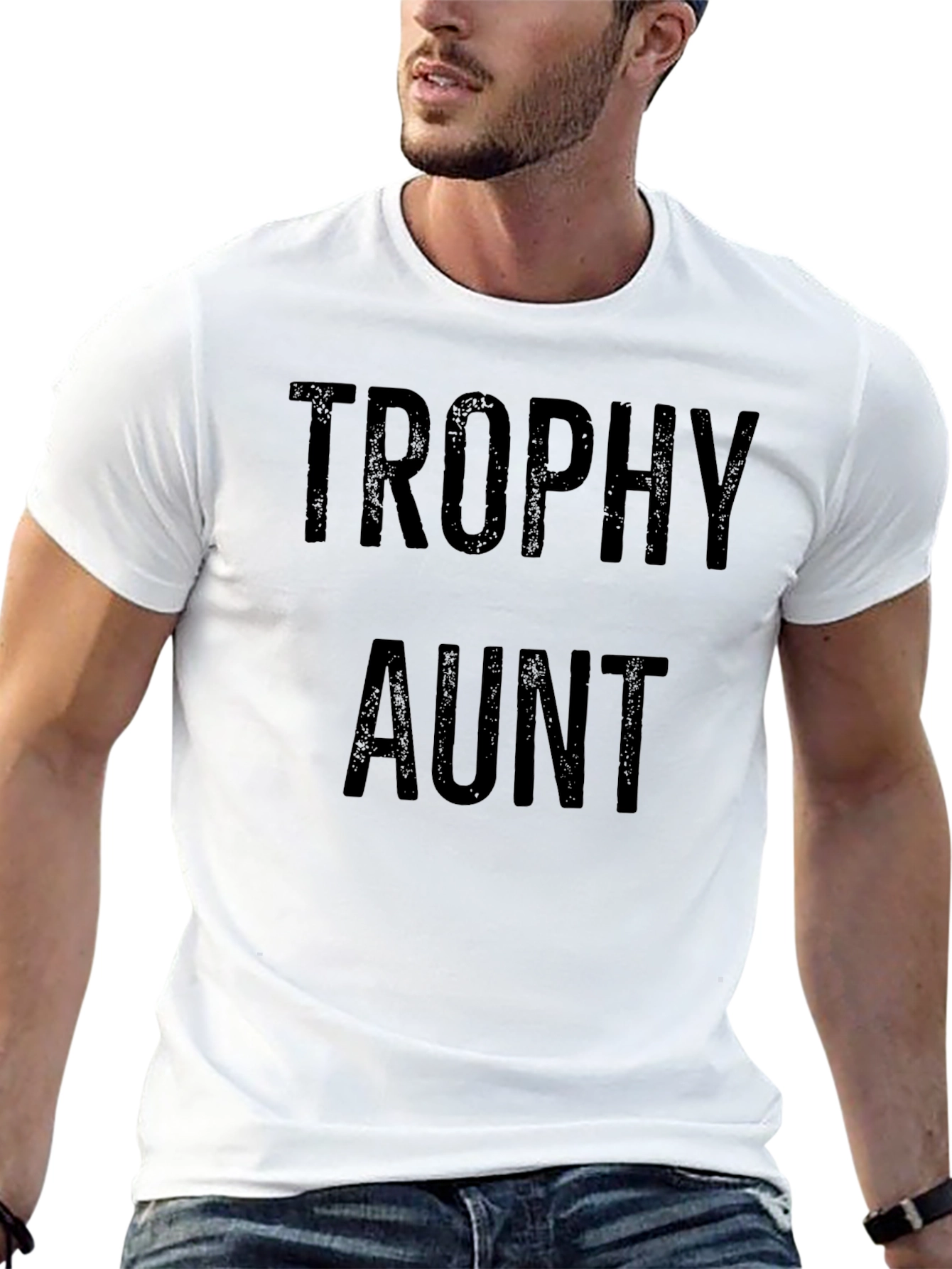 Trophy Aunt Graphic T-Shirt - Black