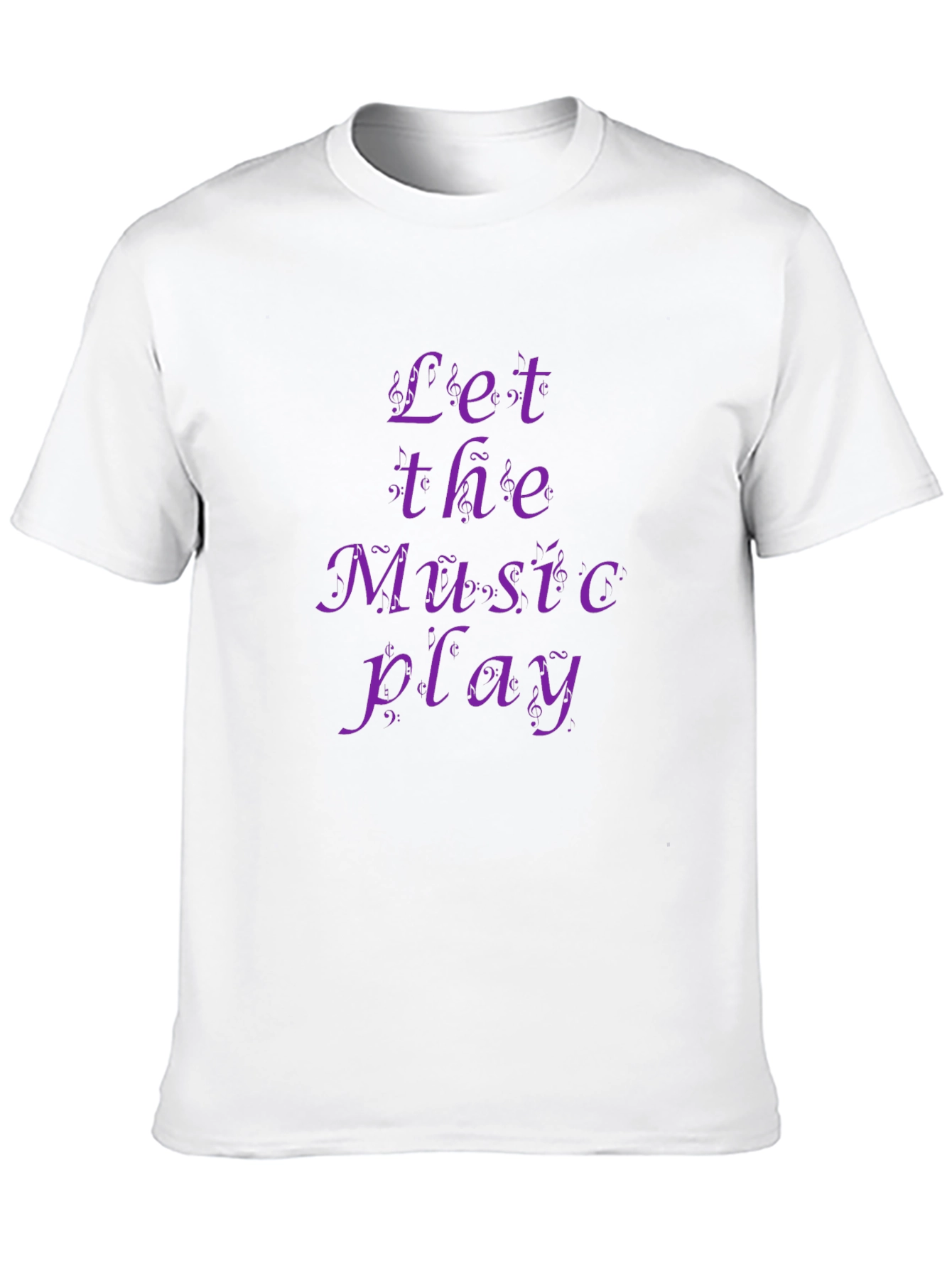Let the Music Play - Black Graphic Tee