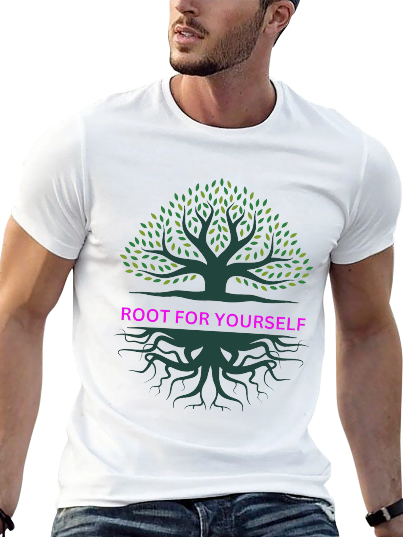 Root for Yourself Graphic Tree T-Shirt