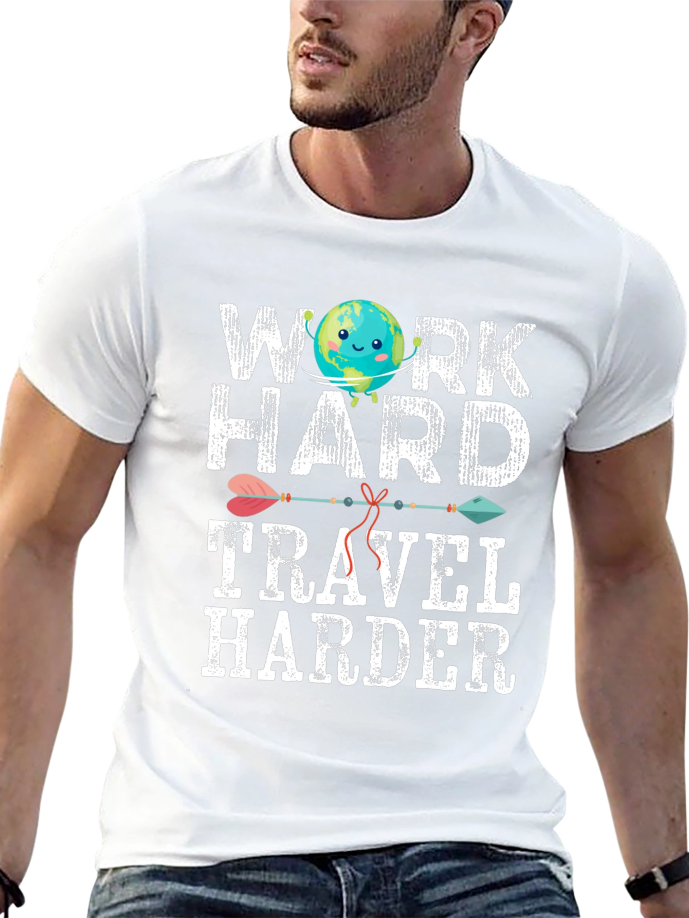 Work Hard Travel Harder Graphic Tee