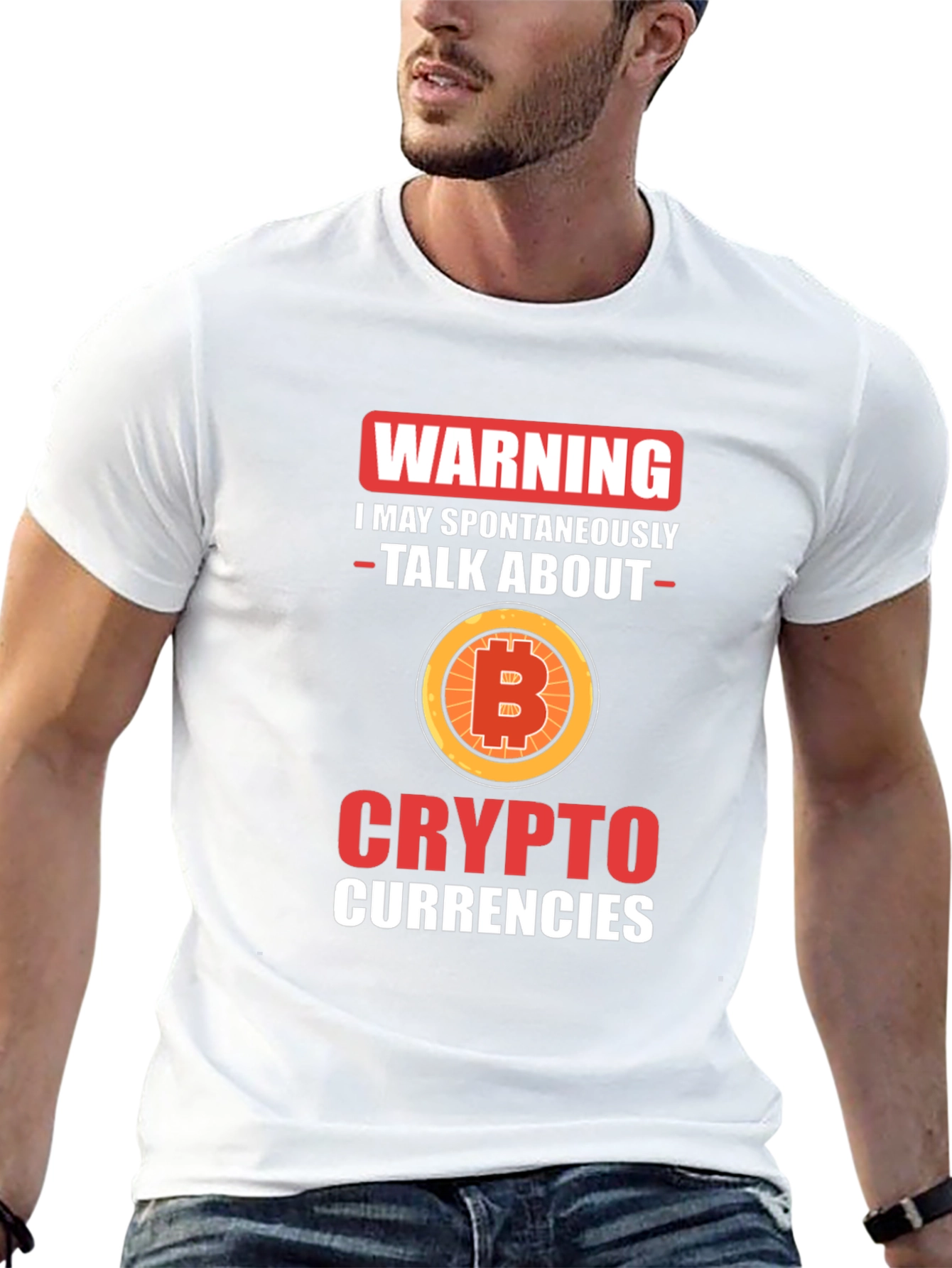 Warning Bitcoin Crypto T-Shirt