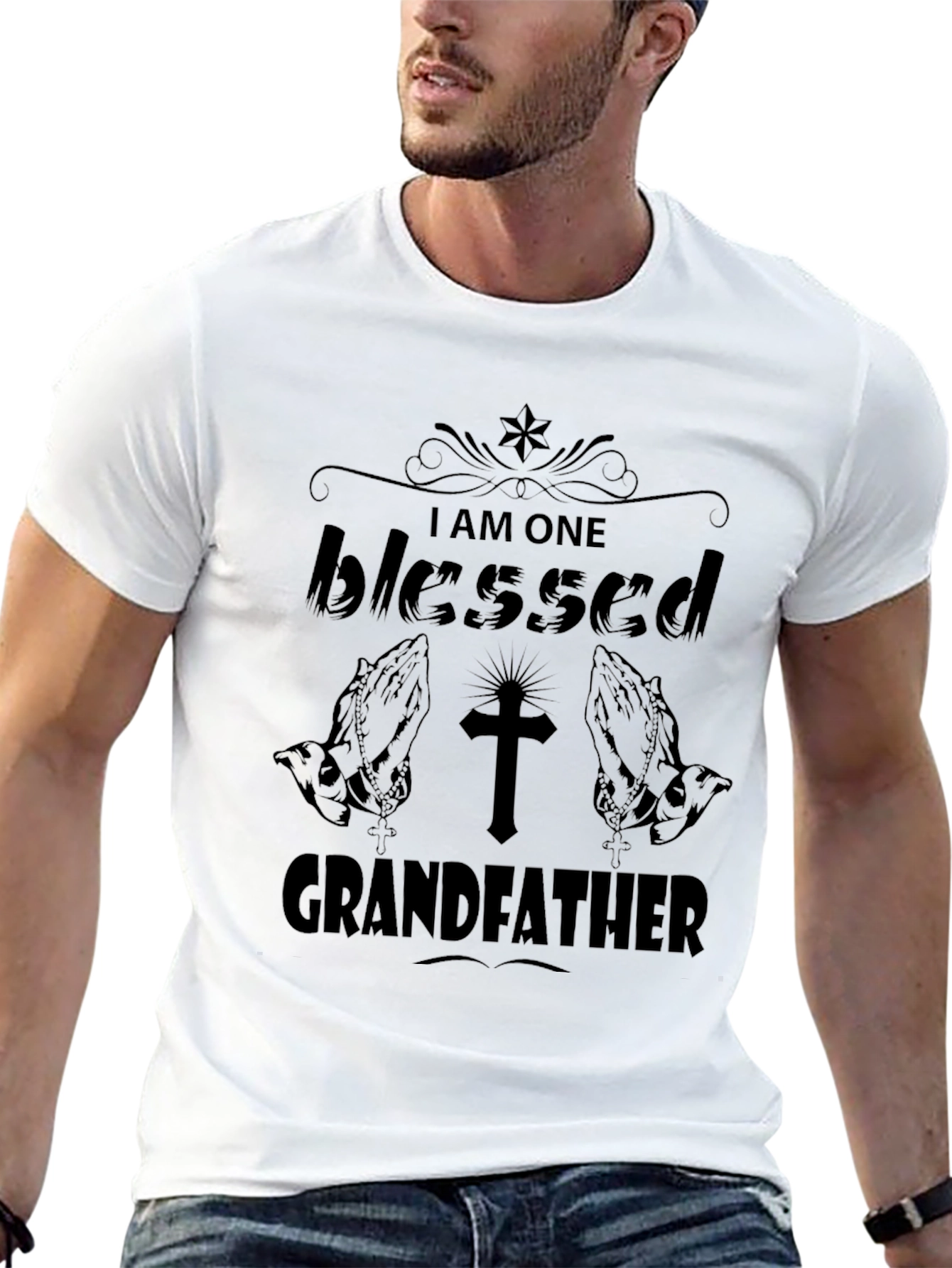 Blessed Grandfather Graphic T-Shirt