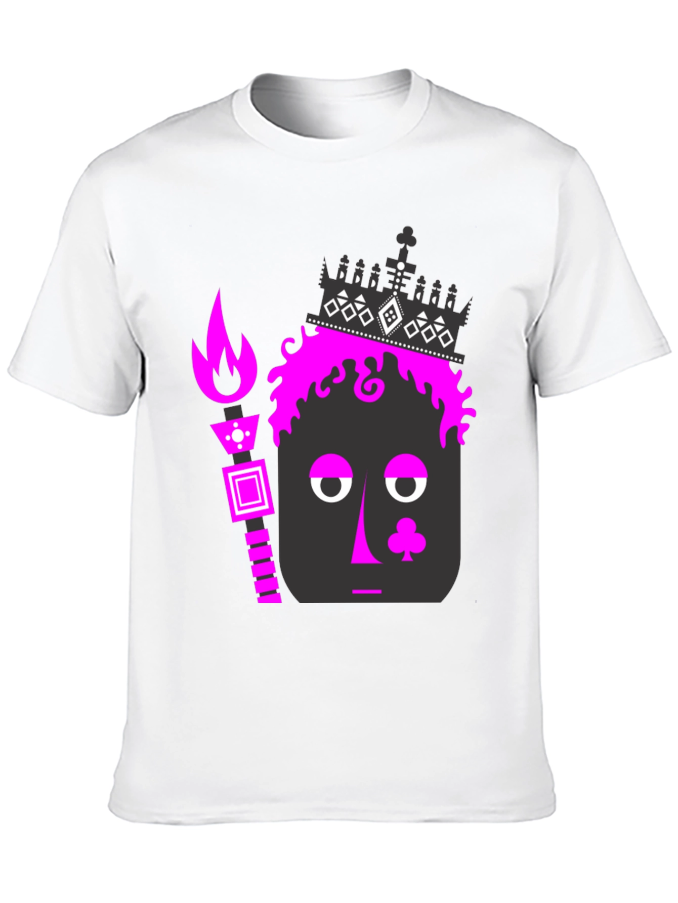 Funky Card King Graphic Tee - Black