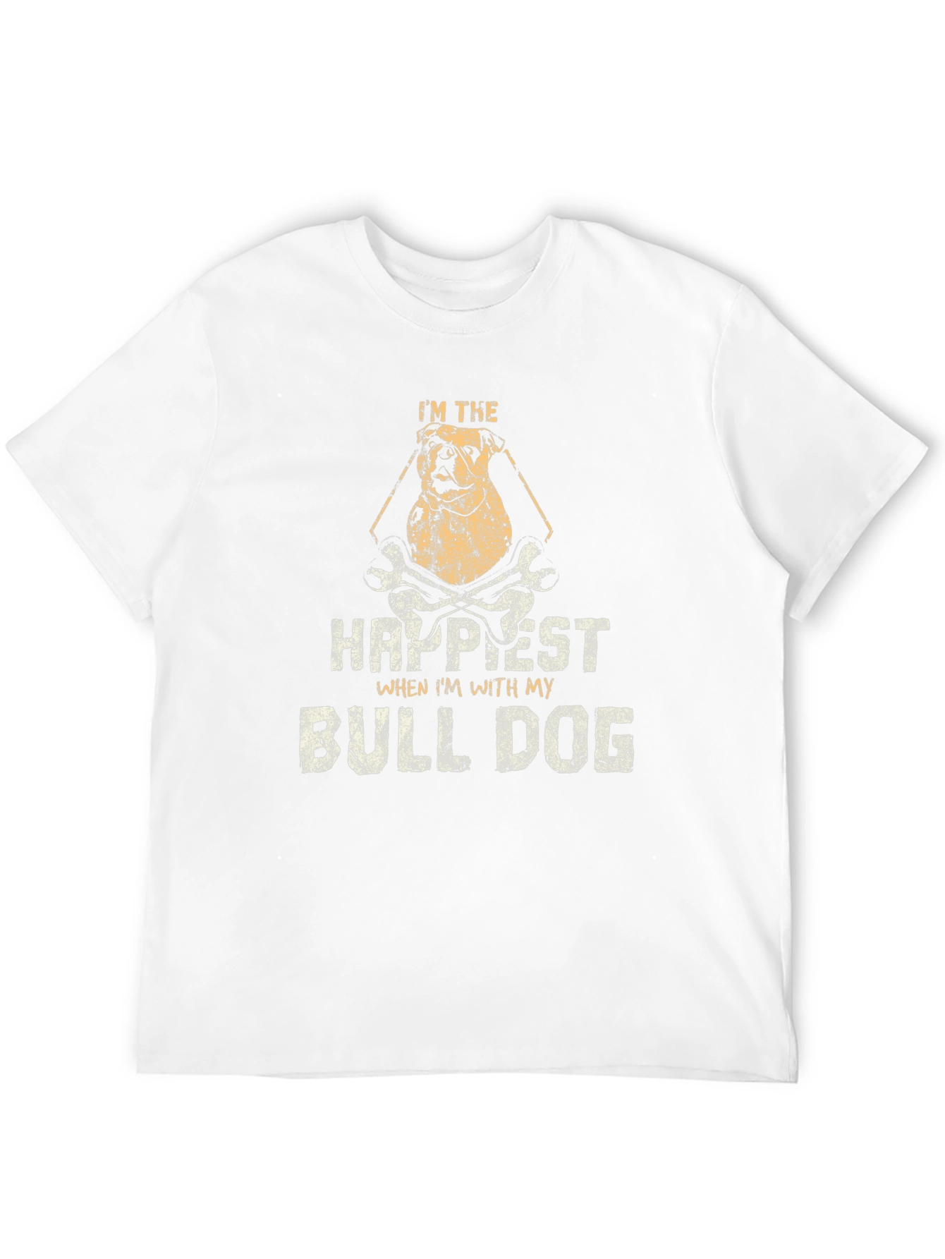 Im The Happiest Bulldog Graphic T-Shirt